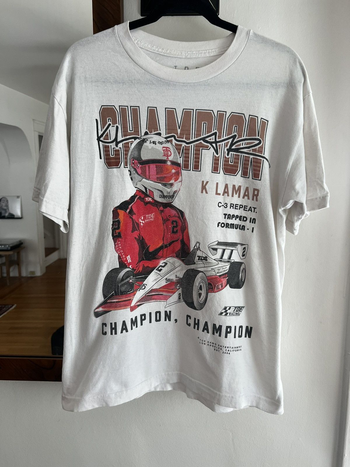 Kendrick Lamar × Top Dawg Entertainment Kendrick Lamar “Kenny Pulitzer” Champion Tee Size US M / EU 48-50 / 2 - 1 Thumbnail