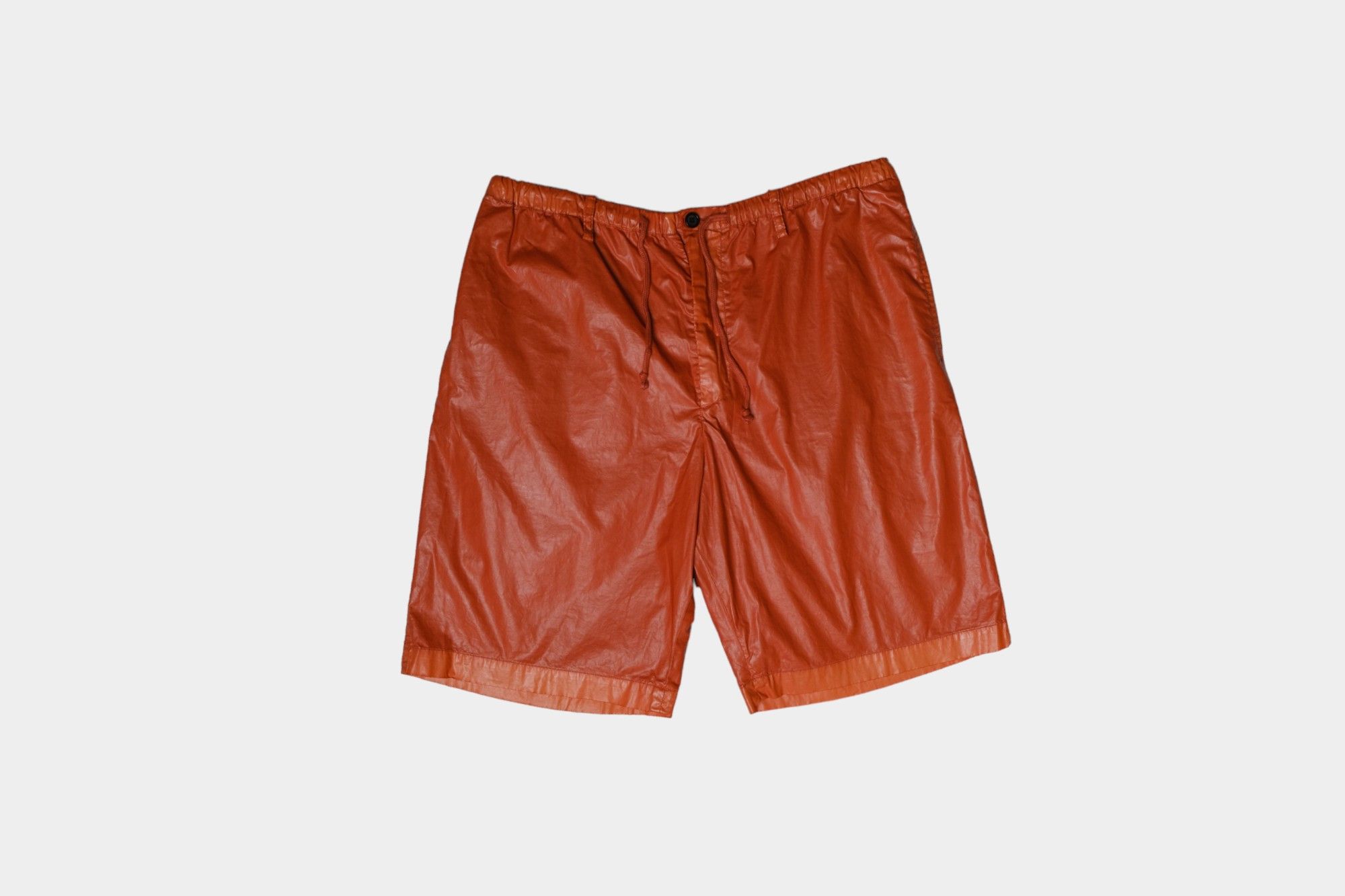 image of Dries Van Noten Shorts Made Of Polyurethane in Orange, Men's (Size 38)