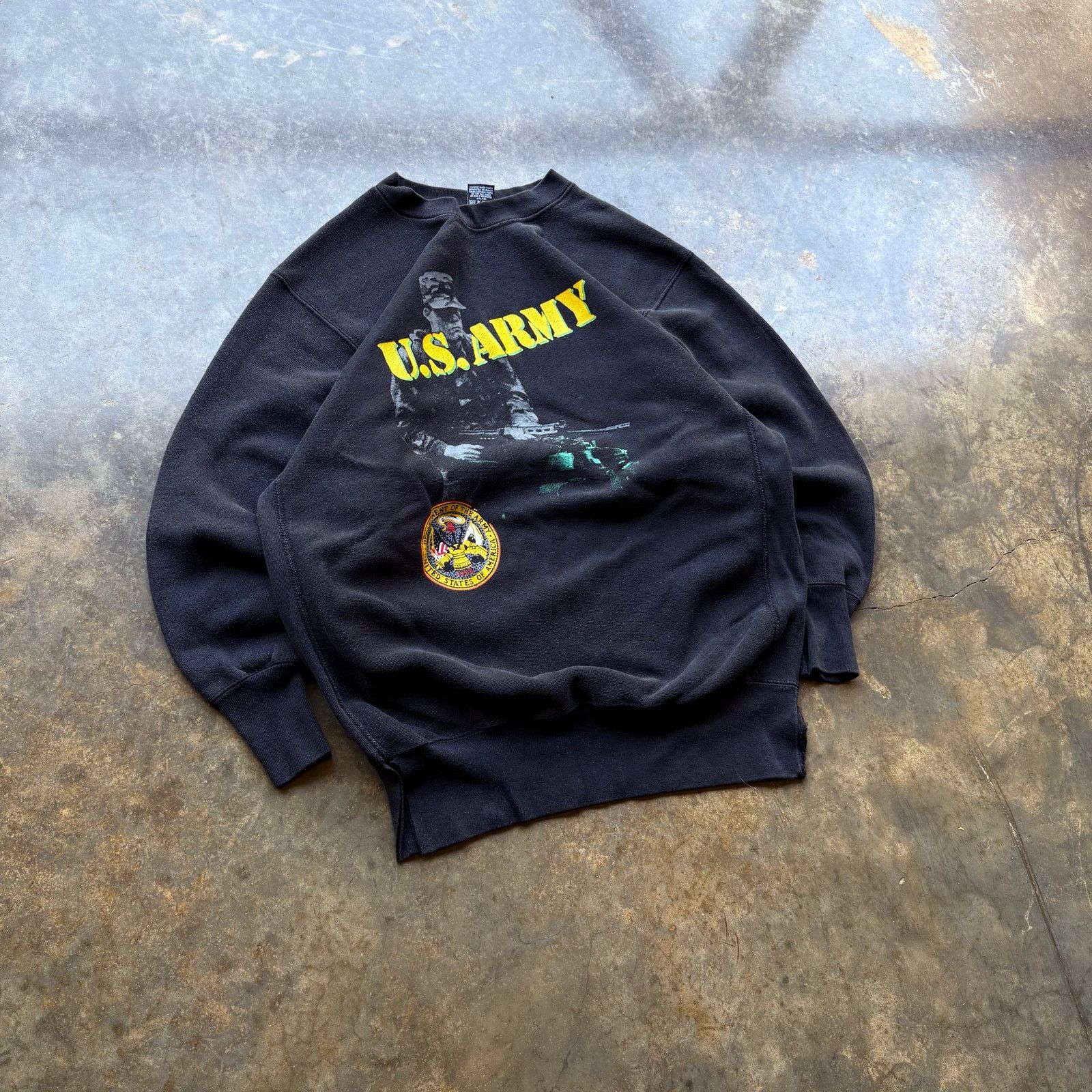 Vintage Cool Vintage US ARMY Graphic Sweatshirt Size US XL / EU 56 / 4 - 2 Thumbnail