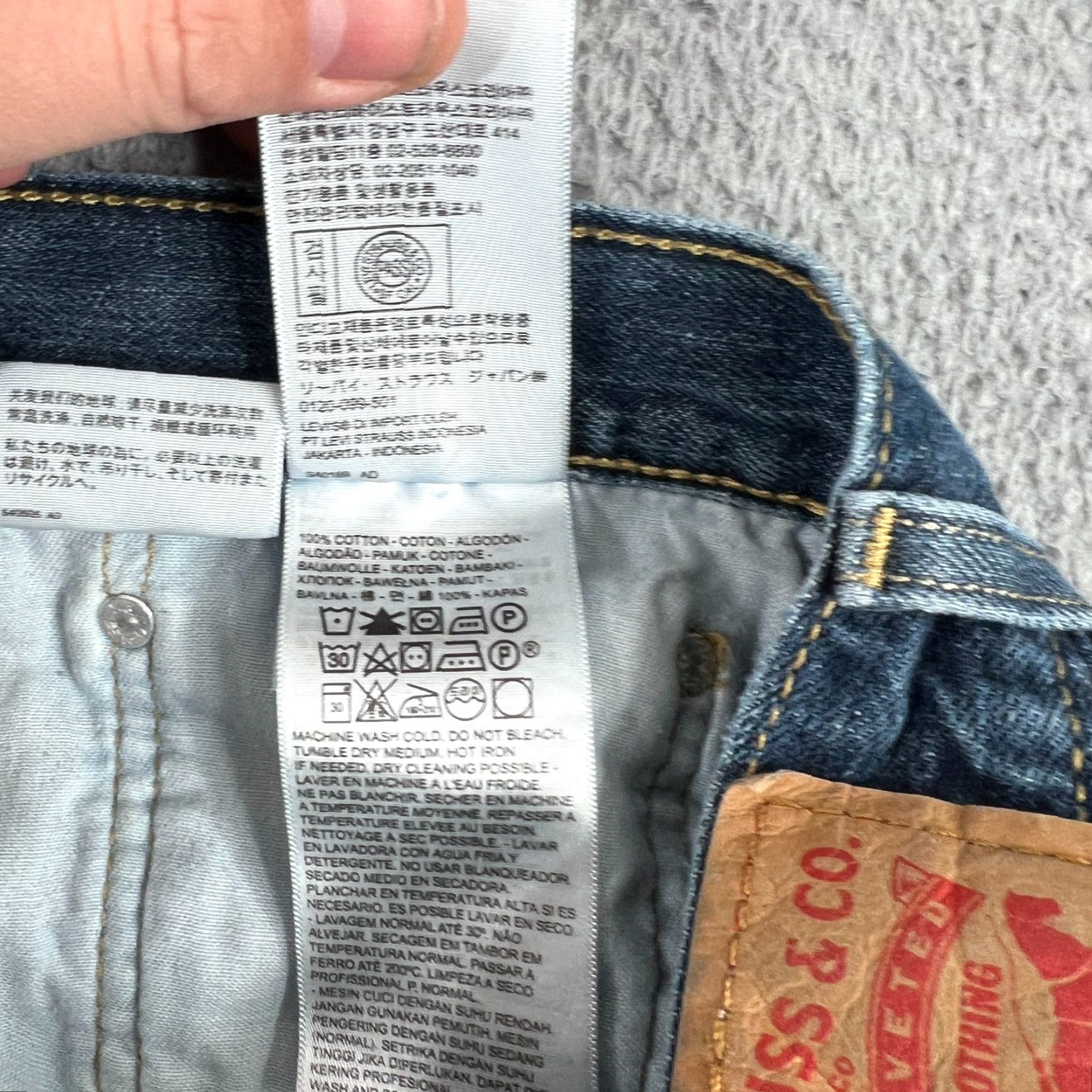 Levi's Levi’s Men’s 559 Relaxed Straight Jeans 36x34 Blue Denim Cotton Blend 5-Pocket Design Regular Mens Straight Jeans Size US 36 / EU 52 - 7 Thumbnail