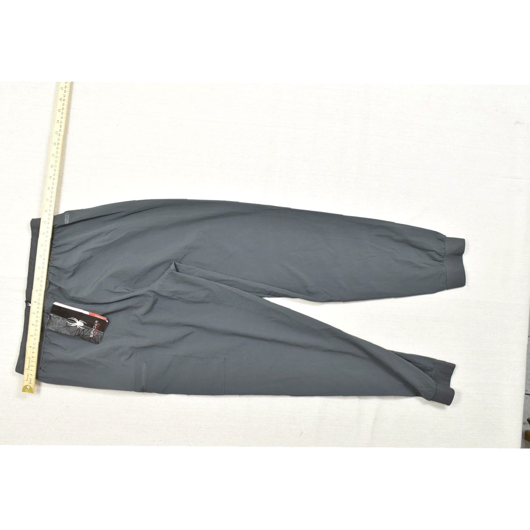 Spyder Spyder Active Men Gray Jogger Pants Regular Medium Stretch Logo Pocket Size US 31 - 4 Thumbnail