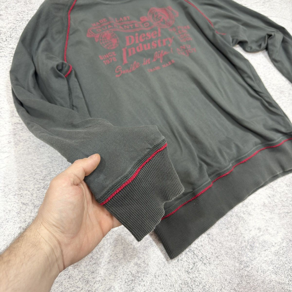 Diesel × Vintage Diesel Vintage Mens Sweatshirt XL size Size US XL / EU 56 / 4 - 3 Thumbnail