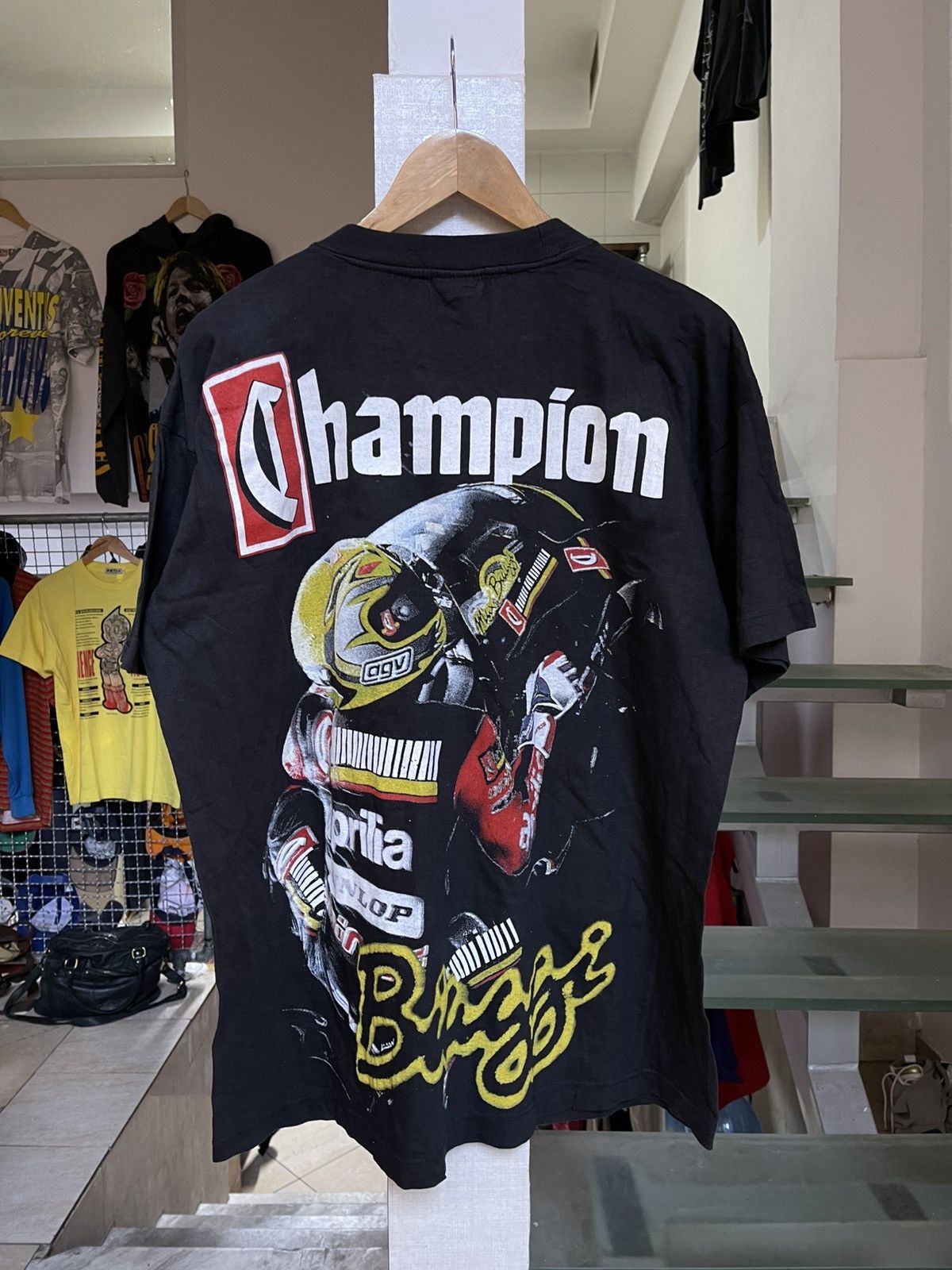 Vintage Vintage Max Biaggi “Rap” tee 90s moto gp Size US XL / EU 56 / 4 - 2 Thumbnail
