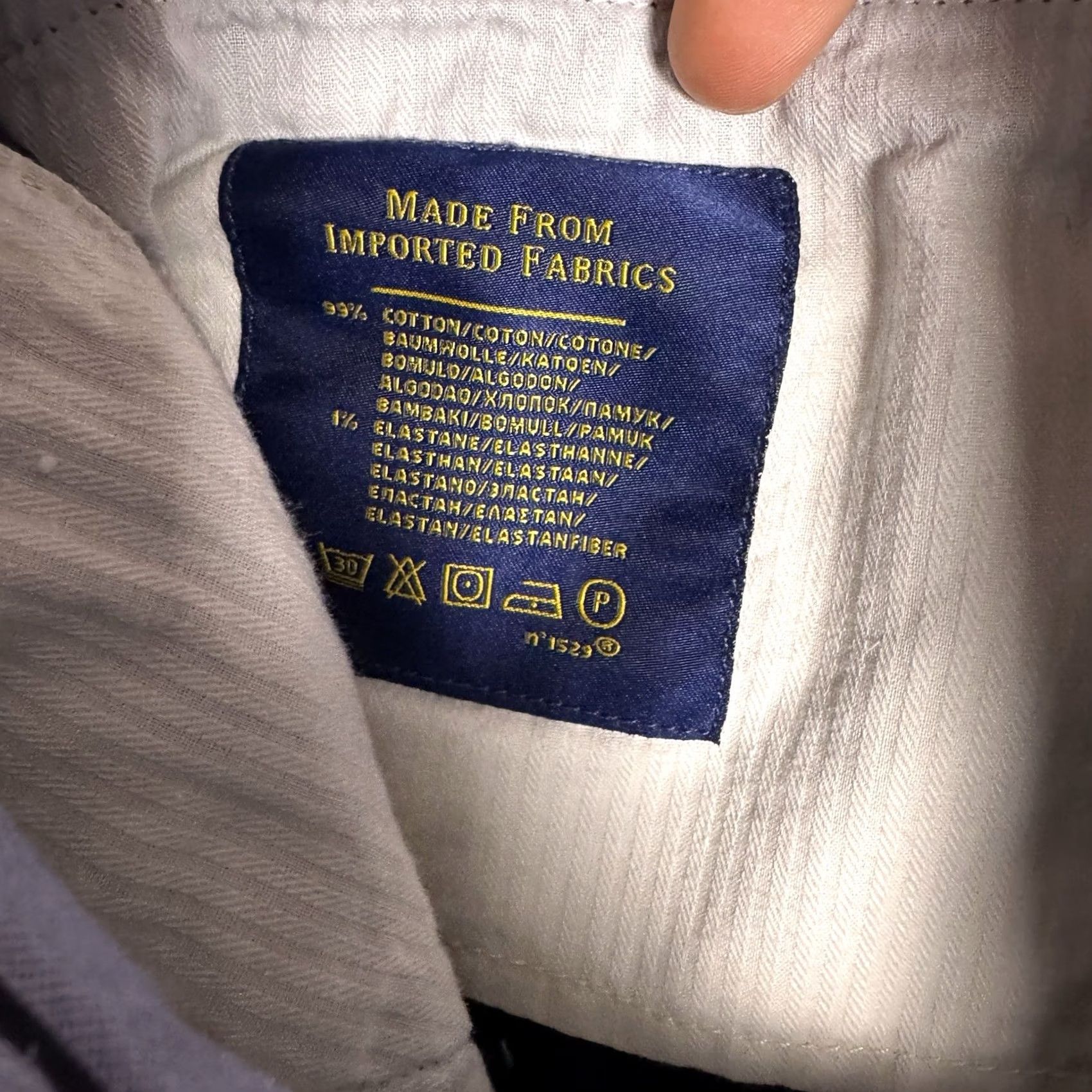 Polo Ralph Lauren Polo Ralph Lauren Corduroy Pants Mens 38x26 Classic Fit Chino Trouser Blue Size US M / EU 48-50 / 2 - 6 Thumbnail