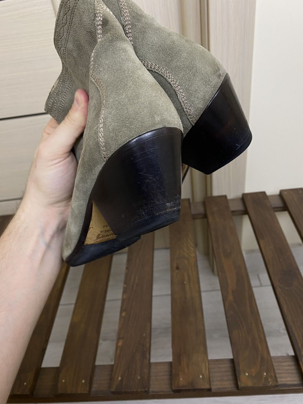 Isabel Marant ISABEL MARANT Dacken Suede Western Embroidered Ankle Boots Size US 8 / IT 38 - 17 Thumbnail