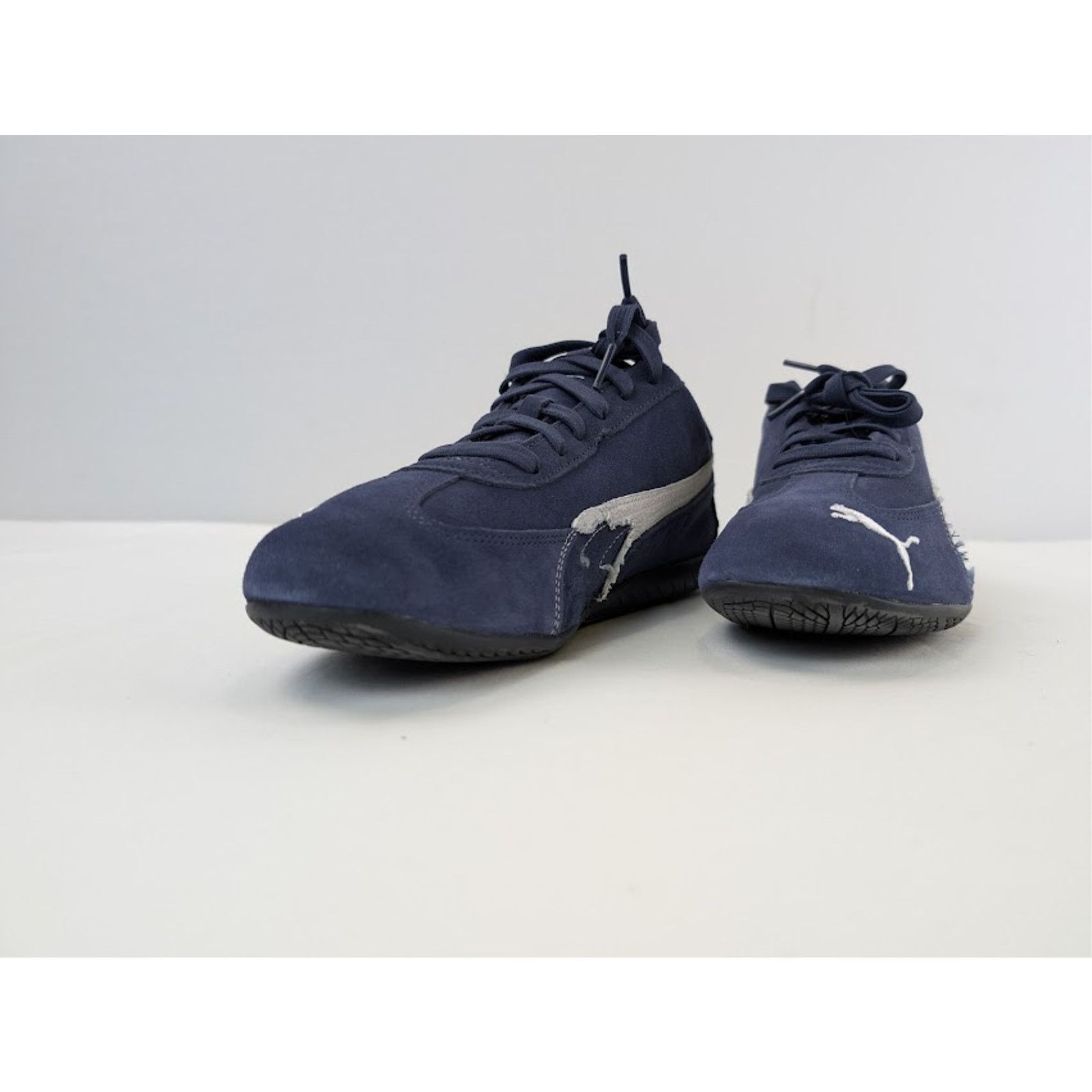Balenciaga × Puma o1rshd1 Q:2 / Speedcat Destroyed Low Top Sneaker in Navy Size US 11 / EU 44 - 7 Thumbnail