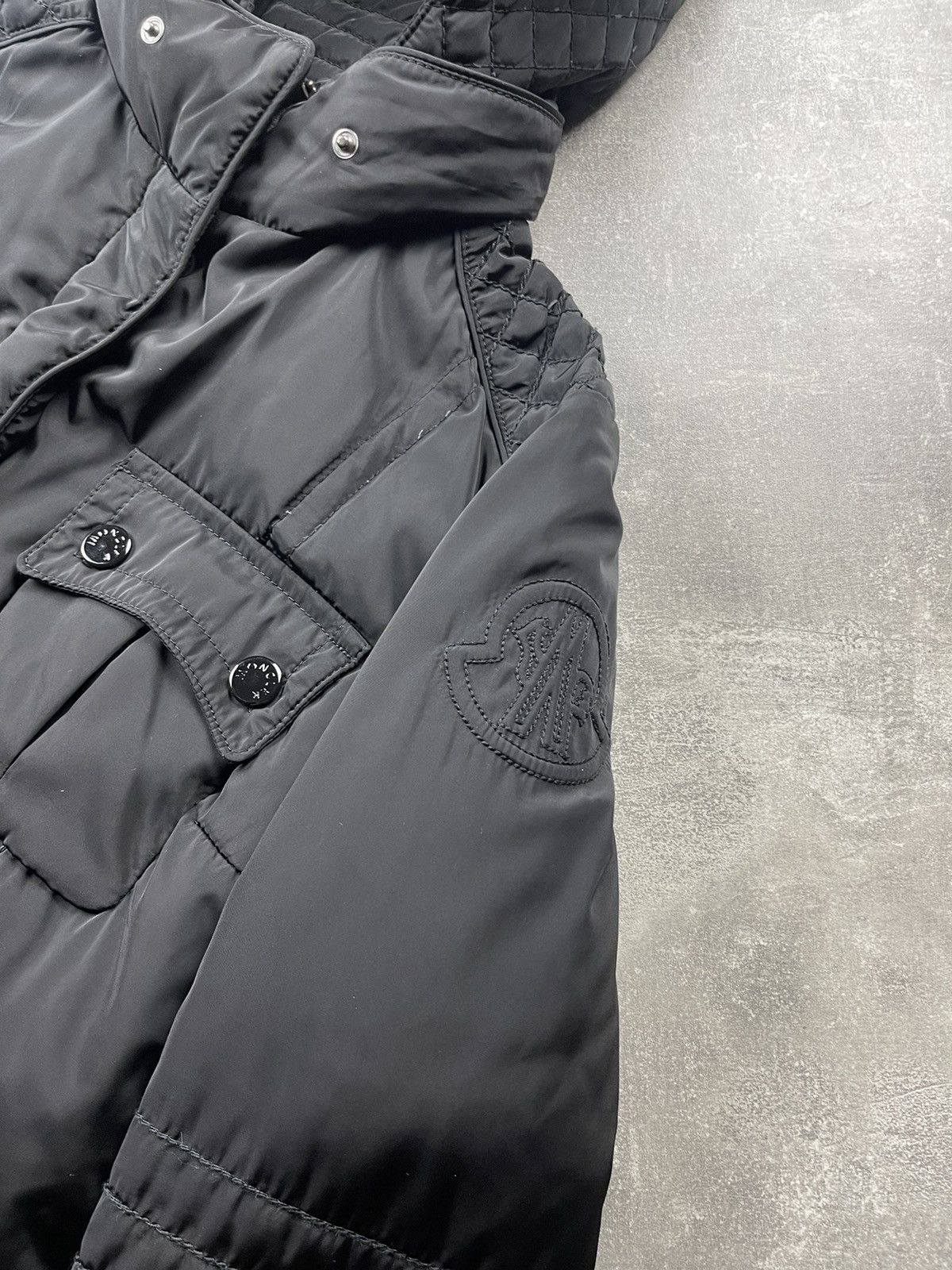 Moncler Moncler “Helena” Black Quilted Down Jacket Made in Romania Size L / US 10 / IT 46 - 6 Thumbnail