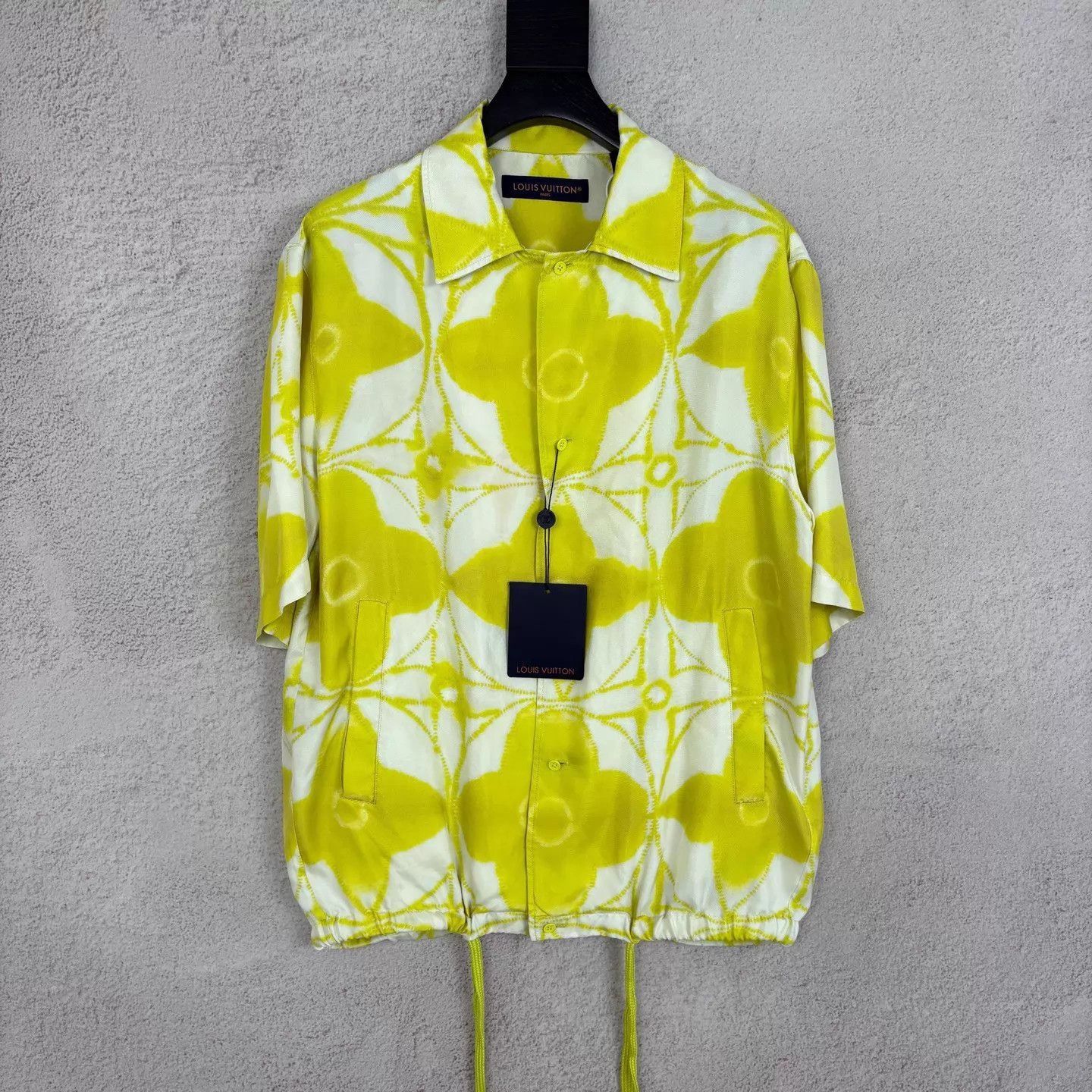 Louis Vuitton Yellow Patterned Short-Sleeve Shirt XS Size US XS / EU 42 / 0 - 1 Thumbnail