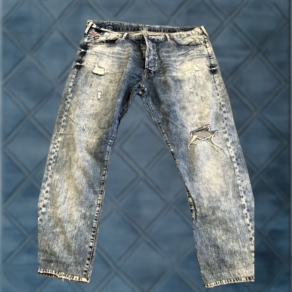 Ralph Lauren VINTAGE Ralph Lauren Denim Supply Slim Fit Jeans Distressed 41" x 28" Men's Size US 41 - 1 Thumbnail