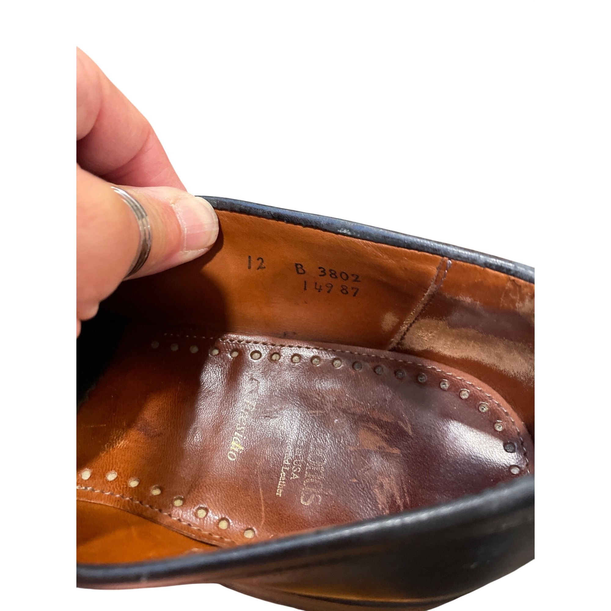 Allen Edmonds Allen Edmonds Presidio mens black leather slip loafers sz 12 Size US 12 / EU 45 - 6 Thumbnail