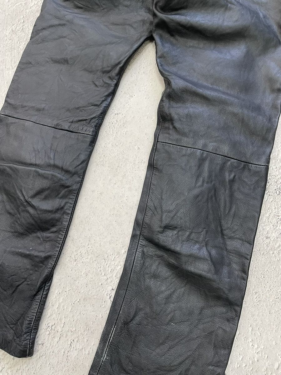 14th Addiction Vintage moto leather regular moto pants Rick owens style Size US 34 / EU 50 - 11 Thumbnail