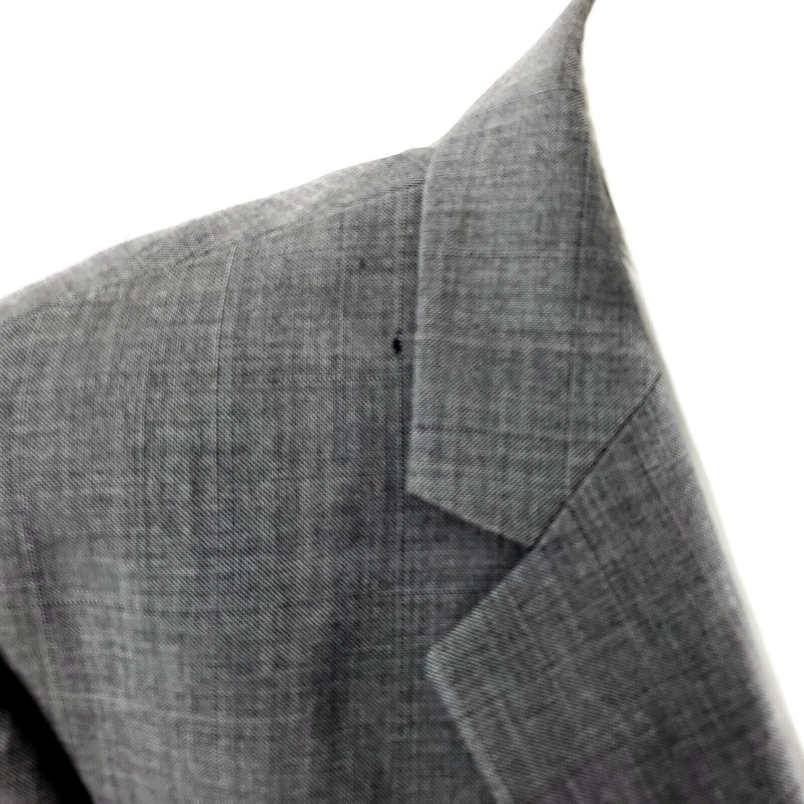 Joseph & Feiss DAMAGED Joseph & Feiss Super 100s Wool 2 Button Blazer 44R O Size 44R - 2 Thumbnail