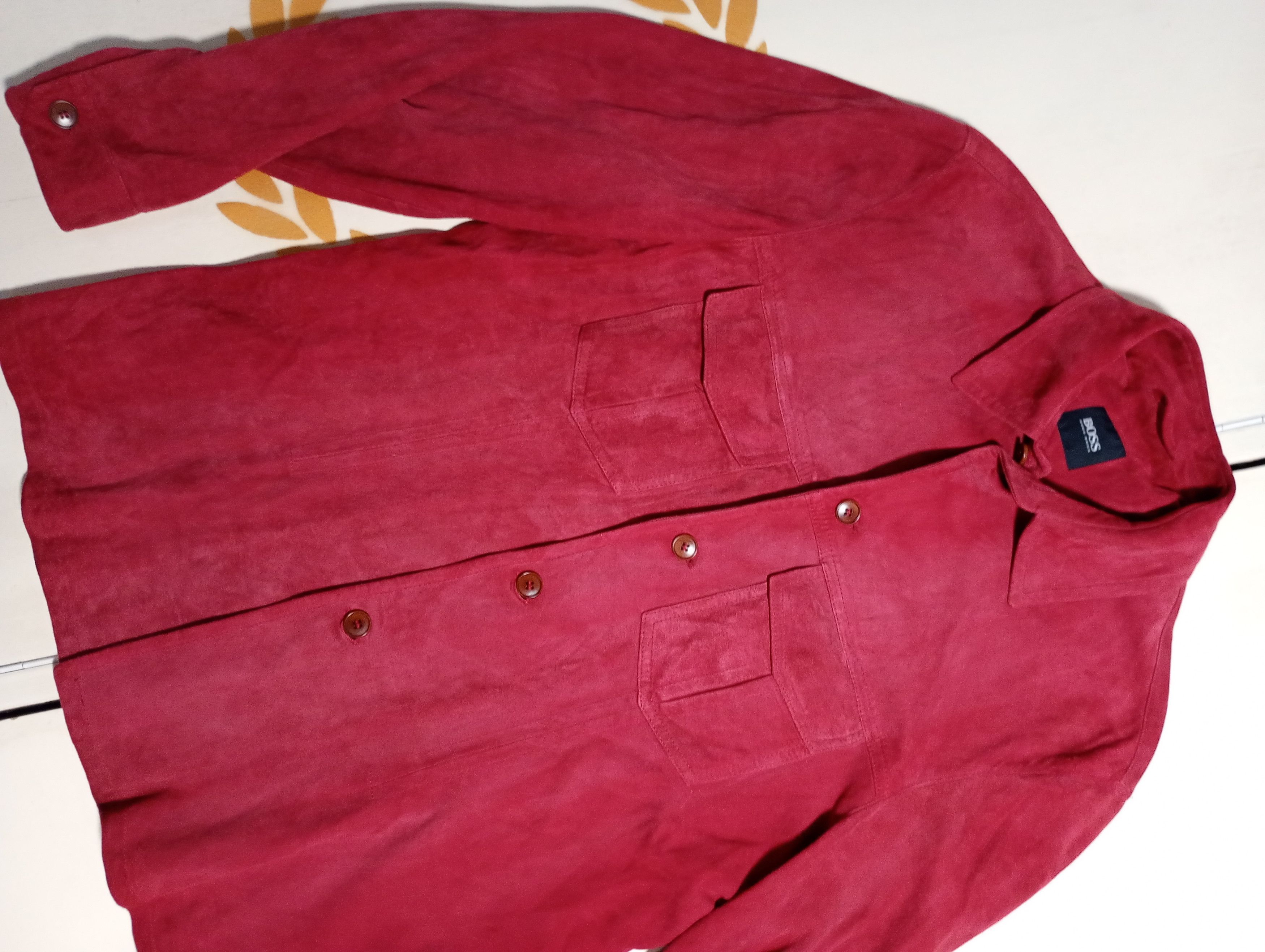 Hugo Boss Hugo Boss Italian Goat Suede Overshirt Size US M / EU 48-50 / 2 - 6 Thumbnail