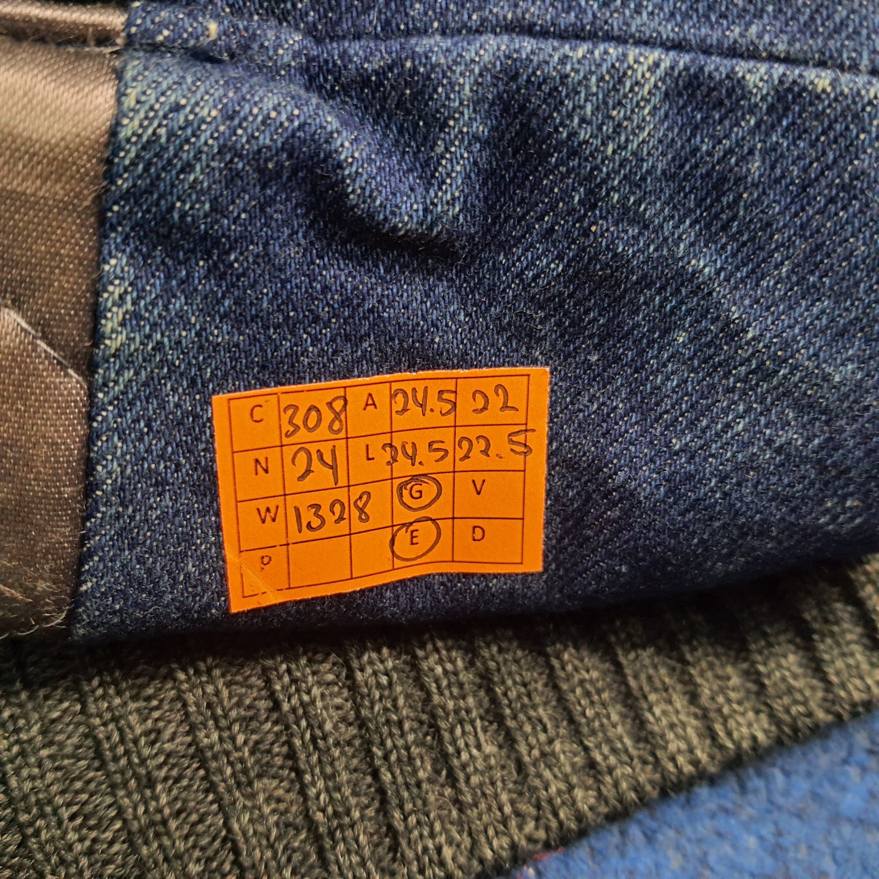 Vintage Vintage SCENE Japan Denim Varsity Jacket Leather C308N24 Size US L / EU 52-54 / 3 - 9 Thumbnail