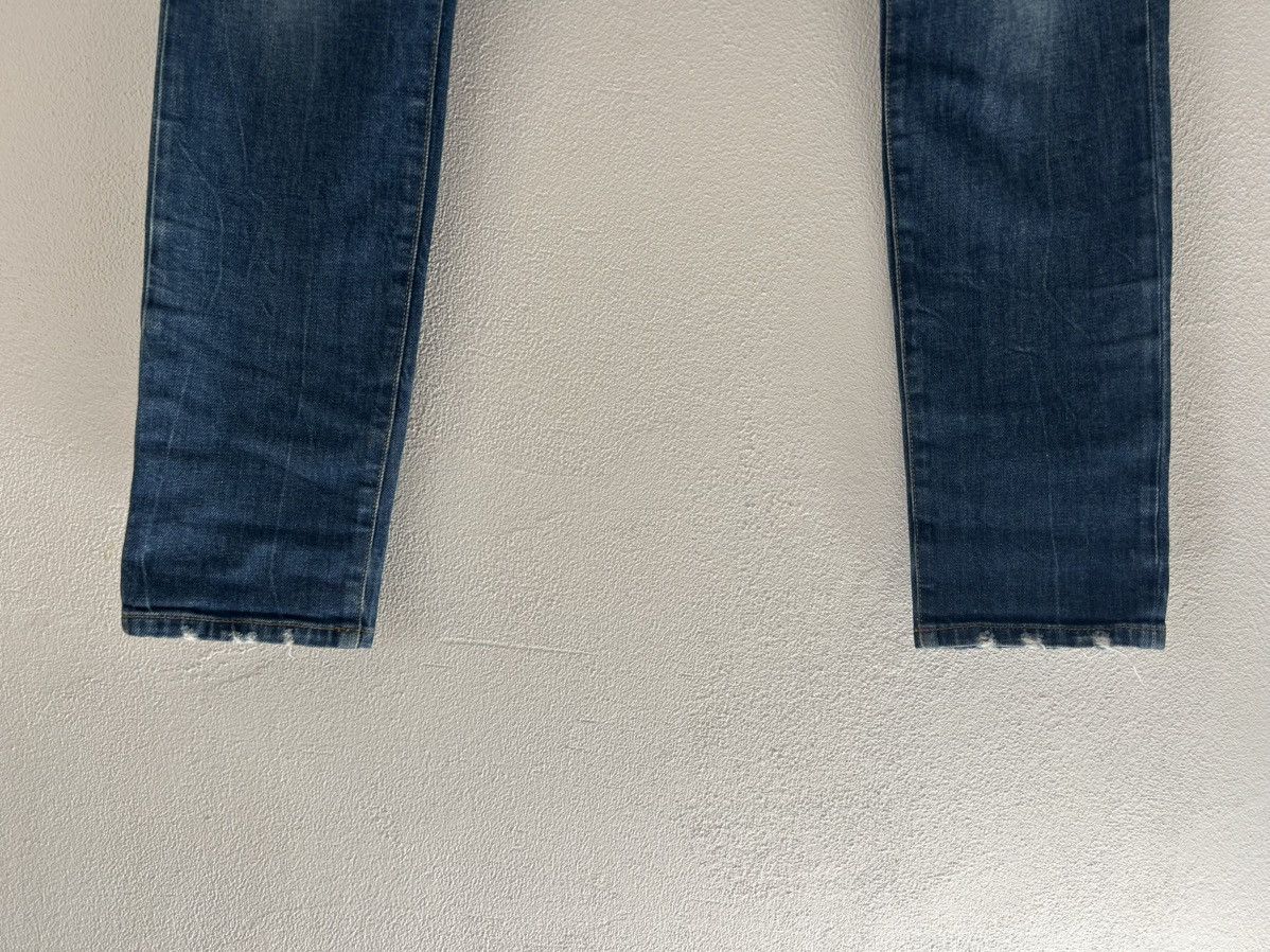 Saint Laurent Paris Saint Laurent Paris Distressed Slim-Fit Jeans Size US 33 - 4 Thumbnail