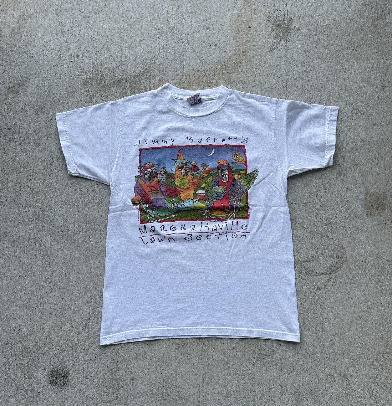Vintage *VINTAGE* 1993 Jimmy Buffets Marg Ville Tee Size US M / EU 48-50 / 2 - 1 Thumbnail