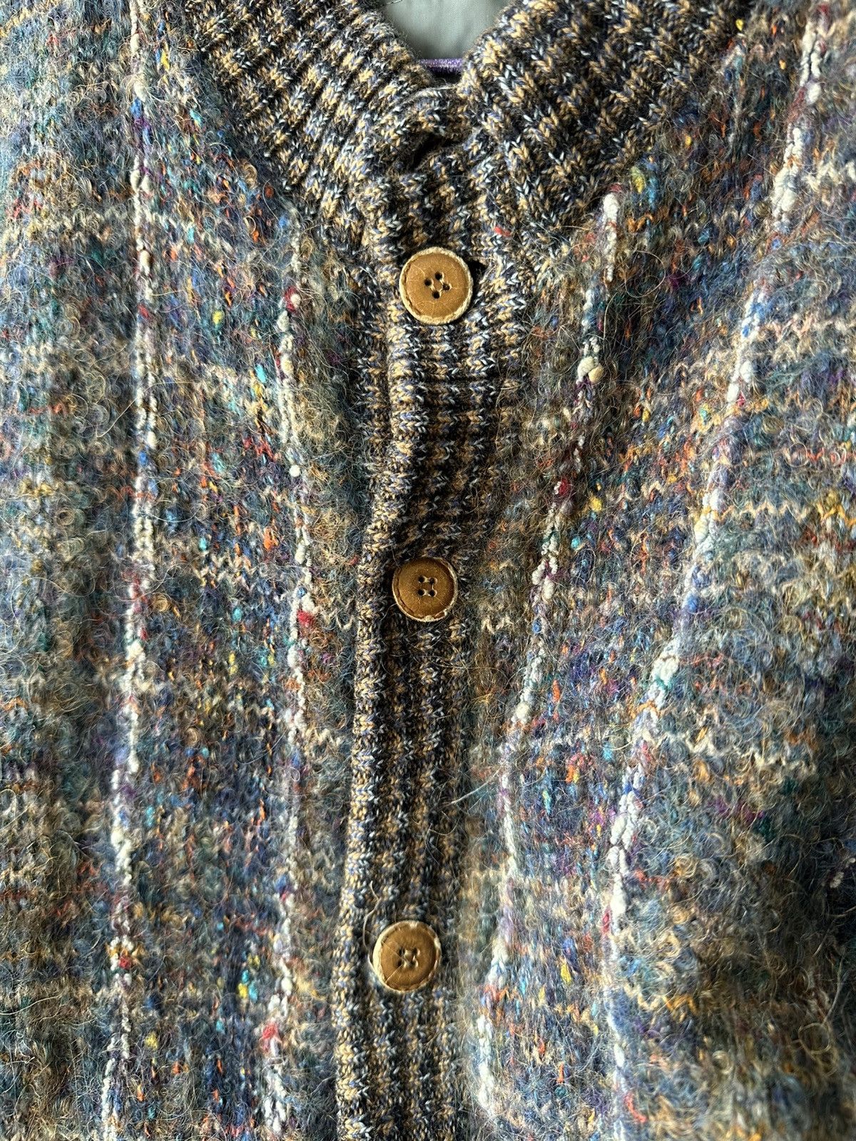 Coogi Vintage 90s Wool Ribbed Edge Knit Mohair Bomber Jacket Size US L / EU 52-54 / 3 - 9 Thumbnail