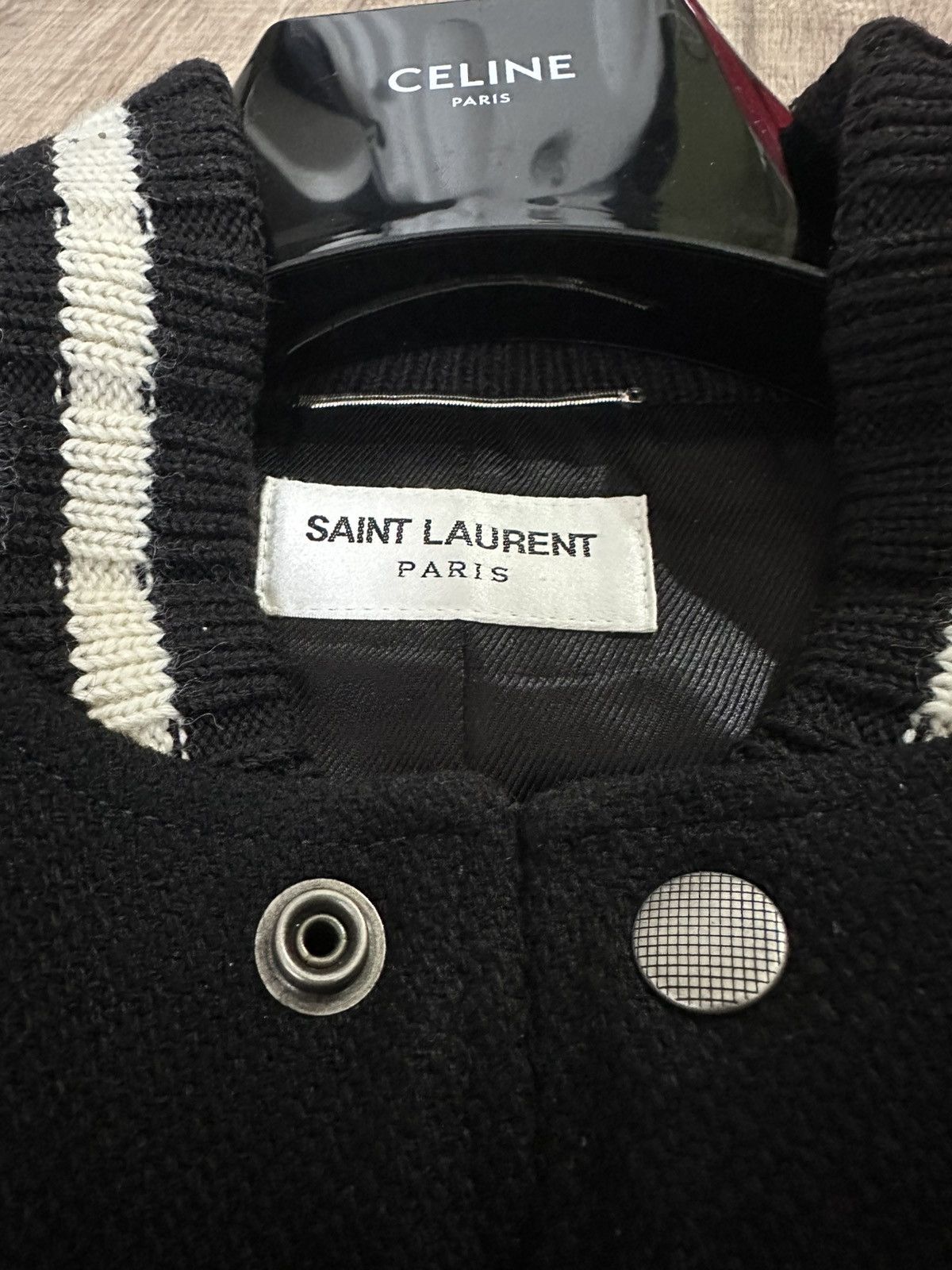 Saint Laurent Paris Saint Laurent Paris Logo Teddy Size US M / EU 48-50 / 2 - 3 Thumbnail
