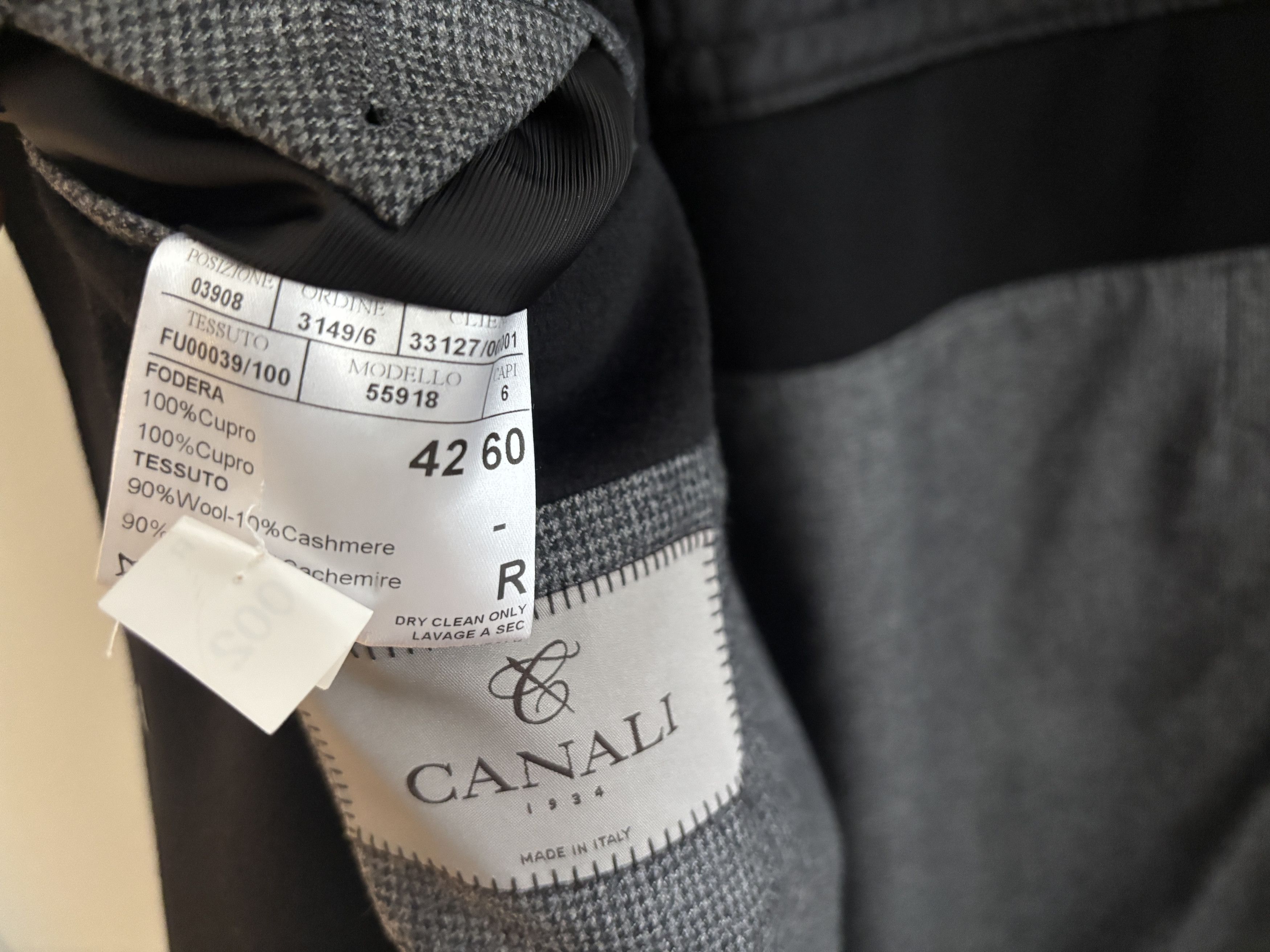 Canali $2100 Harry Rosen Wool Cashmere Overcoat US 44-46 -L- XL Size US XL / EU 56 / 4 - 9 Thumbnail