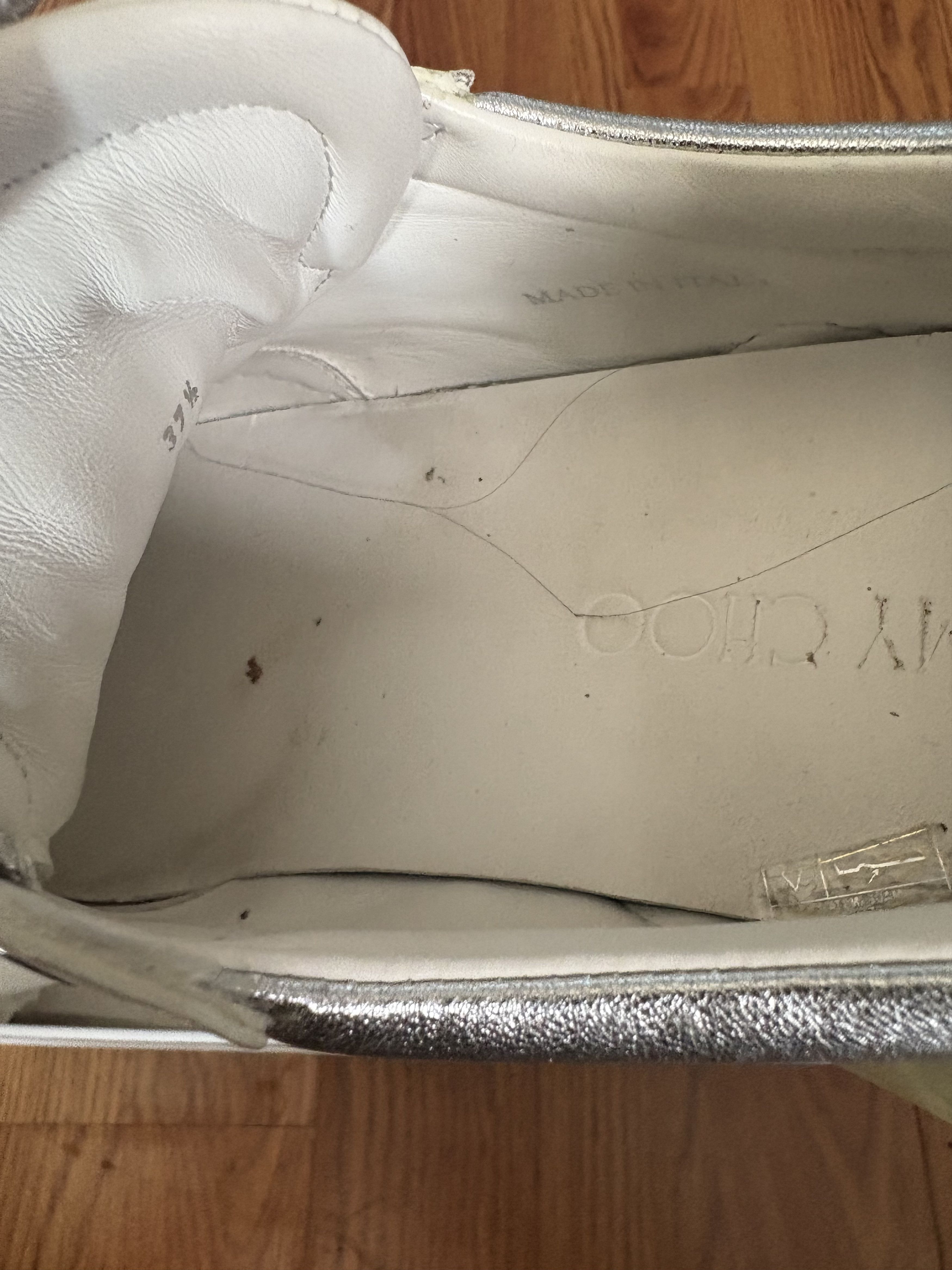 Jimmy Choo Jimmy Choo silver sneakers Size US 7.5 / IT 37.5 - 5 Thumbnail