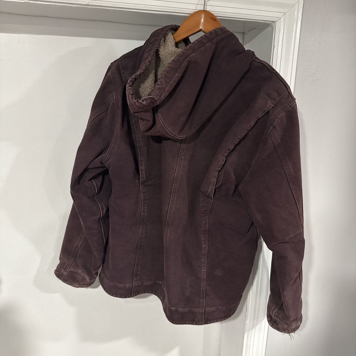 Carhartt Vintage 90s Carhartt Burgundy Jacket Size US L / EU 52-54 / 3 - 2 Thumbnail