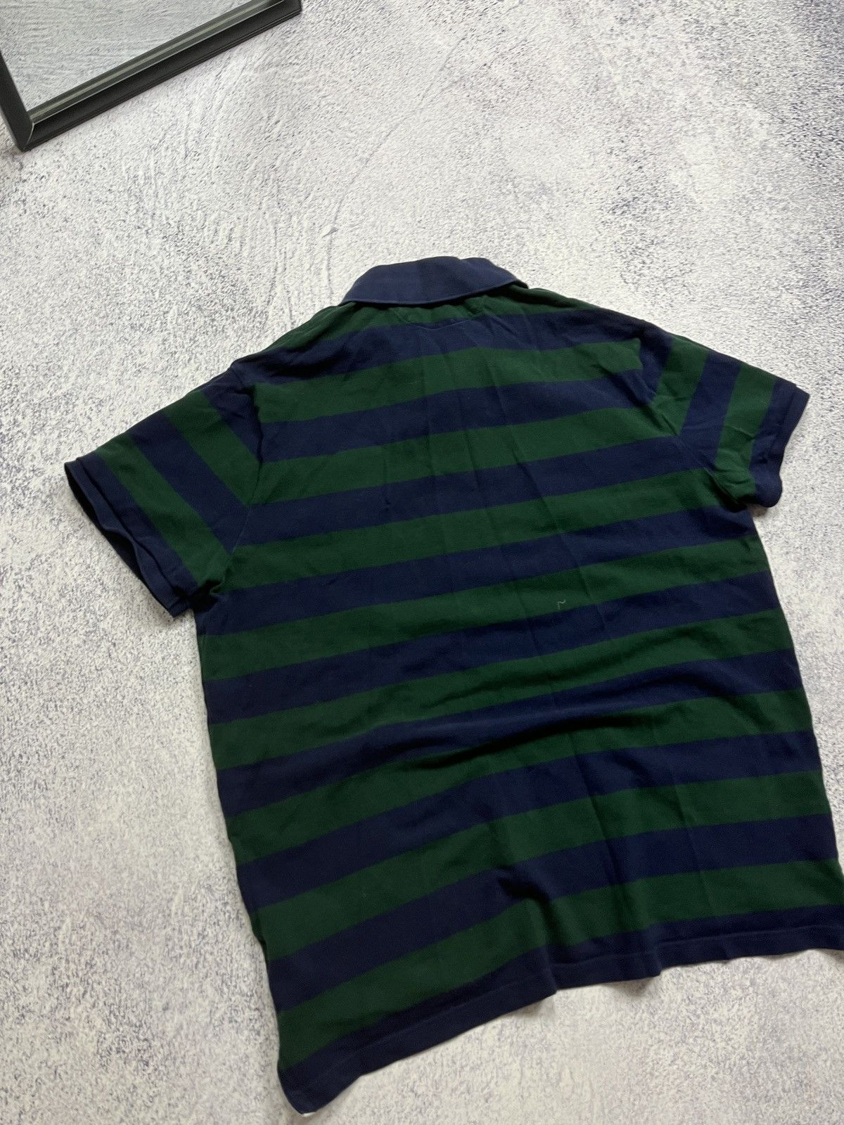 Polo Ralph Lauren × Ralph Lauren Polo Ralph Lauren Striped Rugby Polo Shirt RLPC Big Logo Y2K Size US L / EU 52-54 / 3 - 10 Thumbnail