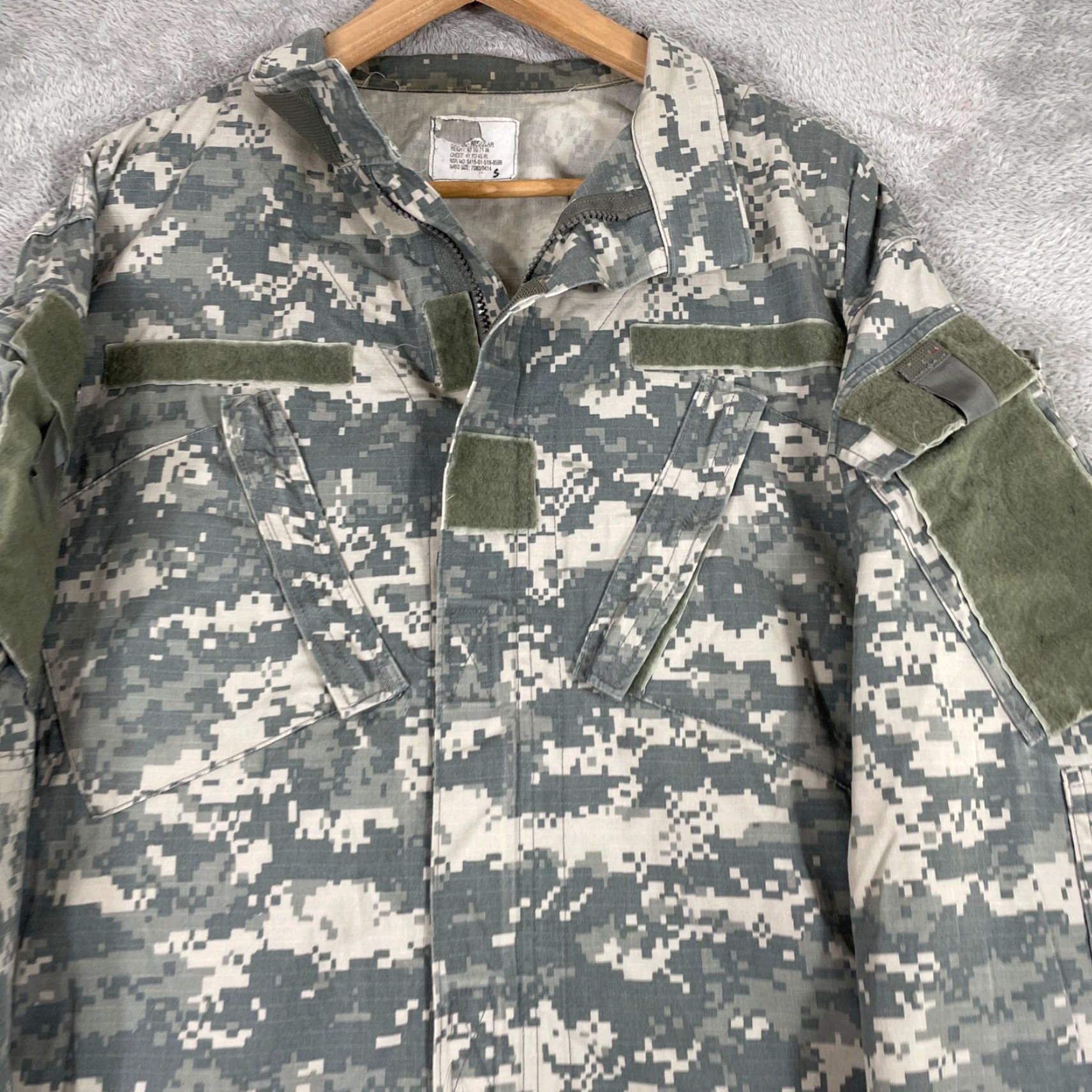 Vintage UNICOR Army Combat Uniform Mens Large Grey Digital Camo Ripstop Tactical Jacket Size US L / EU 52-54 / 3 - 2 Thumbnail
