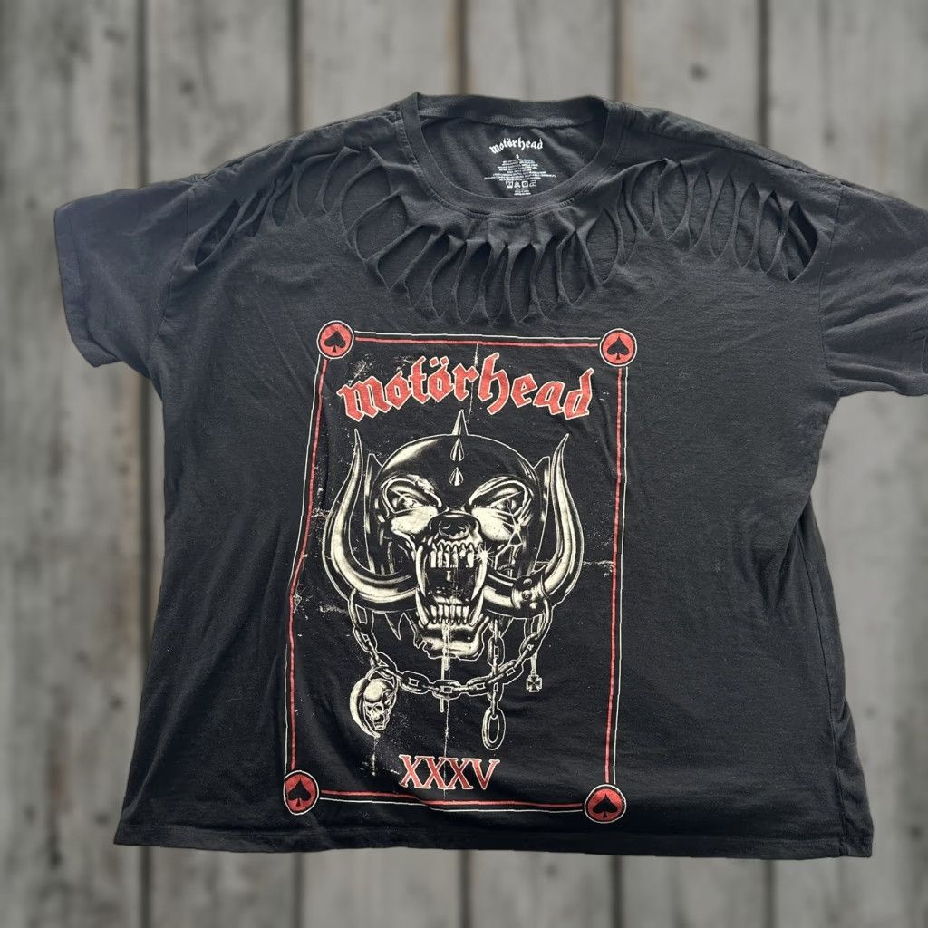 Vintage VINTAGE Motorhead Shirt Womens 3 Cutout Distressed XXXV Band Tee Rock Metal Concert Tour Size XXL / US 16-18 / IT 52-54 - 1 Thumbnail