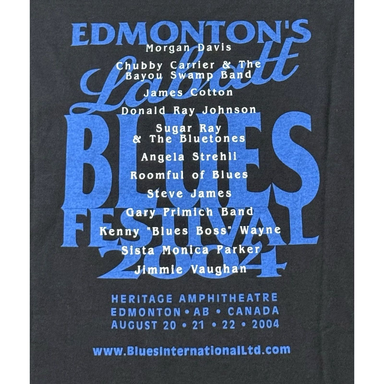 Fruit Of The Loom VINTAGE Labatt Blues Festival 2004 Muddy Waters Shirt XL Cotton Fruit of the Loom Mens Blues Rock Band T-Shirt Size US L / EU 52-54 / 3 - 4 Thumbnail