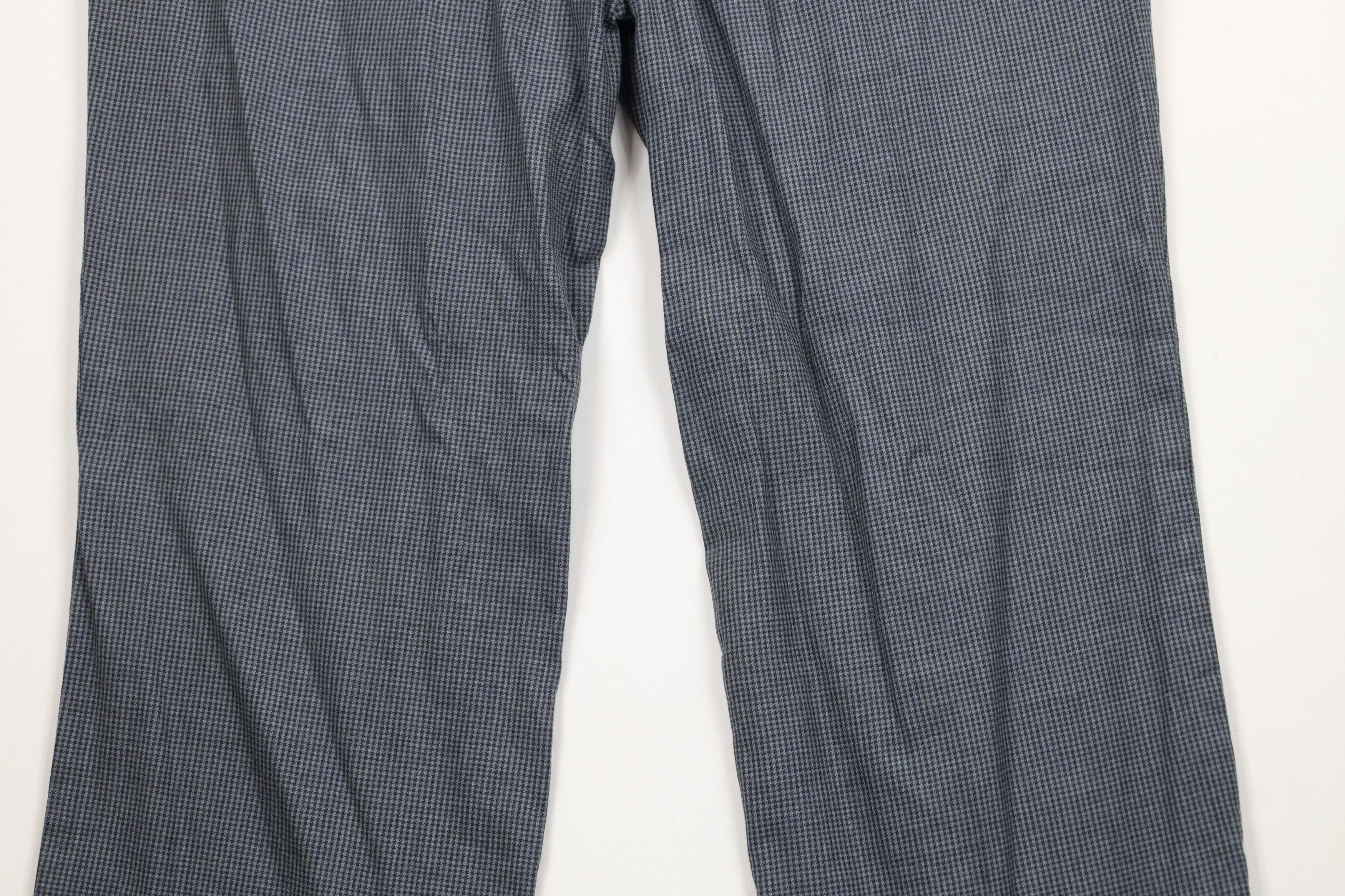 Vintage Vintage 70s Streetwear Houndstooth Wool Wide Leg Pants USA Size US 38 / EU 54 - 13 Thumbnail