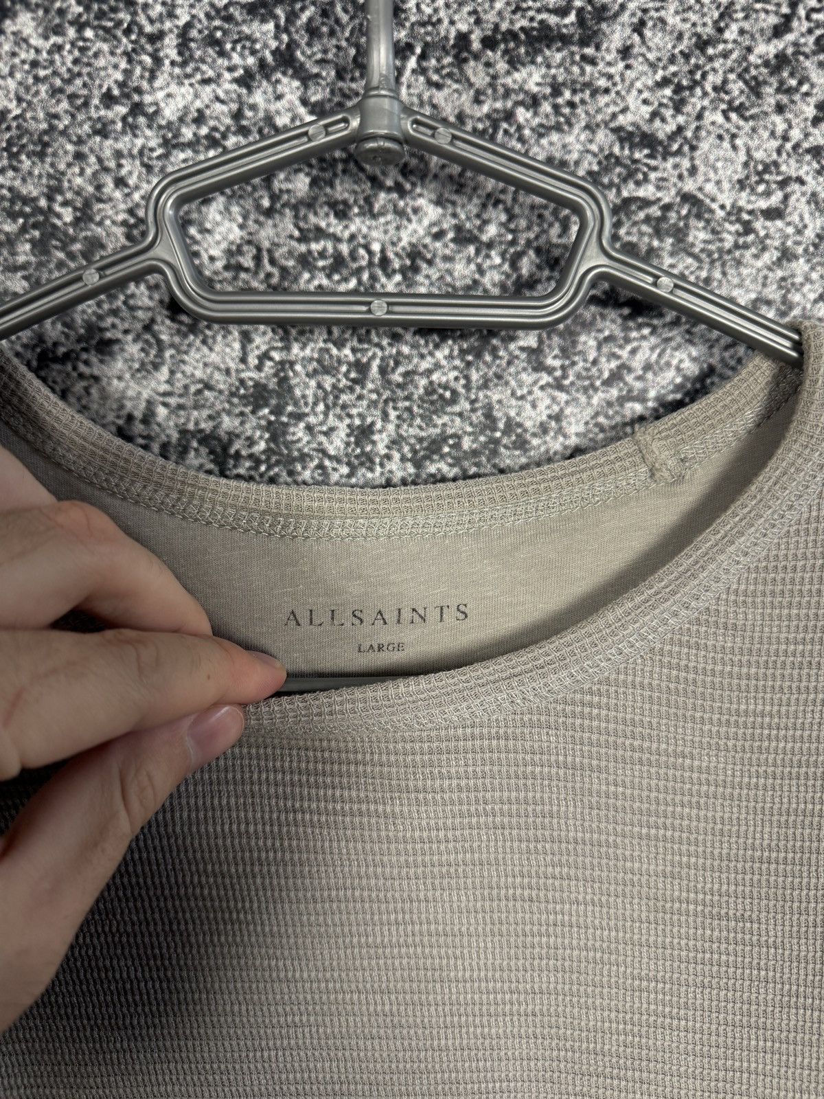Allsaints Allsaints Clash Long Sleeve Crew Light Sweatshirt Pullover Size US L / EU 52-54 / 3 - 6 Thumbnail
