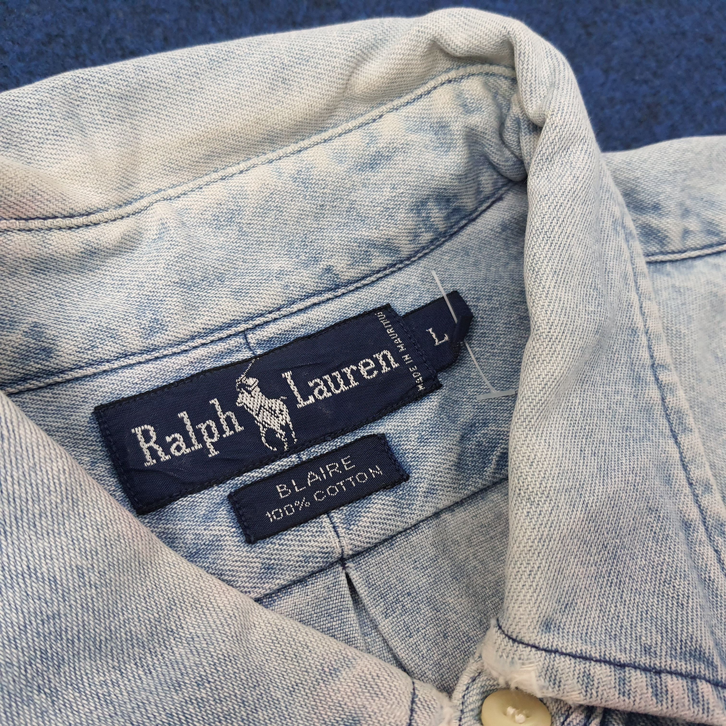 Ralph Lauren Vintage Ralph Lauren Denim Button Up Shirt C267N27 Size US XL / EU 56 / 4 - 4 Thumbnail