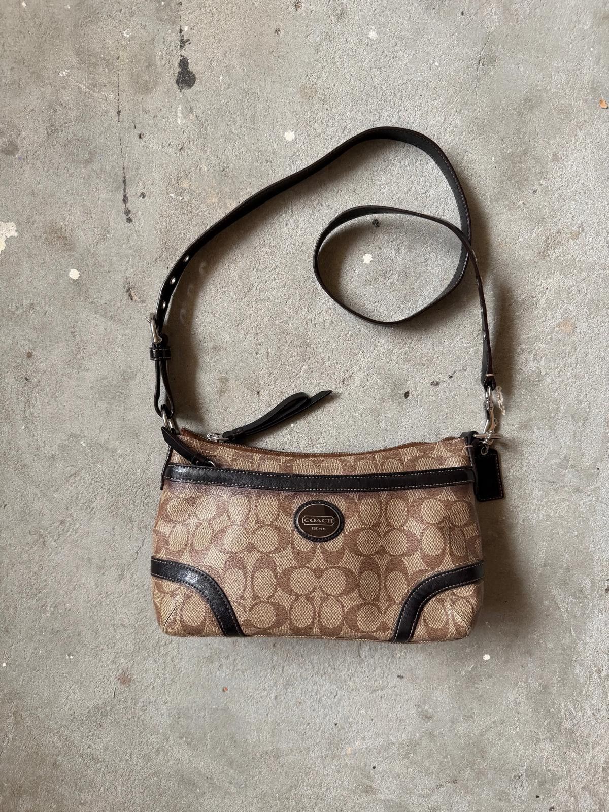Coach Coach Signature Heritage Crossbody Bag Brown/Black Size ONE SIZE - 1 Thumbnail