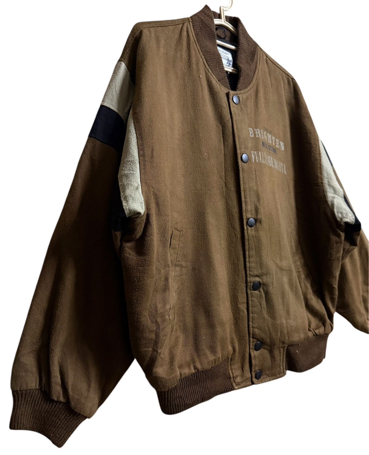 Japanese Brand × Vintage Vintage Varsity BRIGHTEN JACKET Size US L / EU 52-54 / 3 - 4 Thumbnail