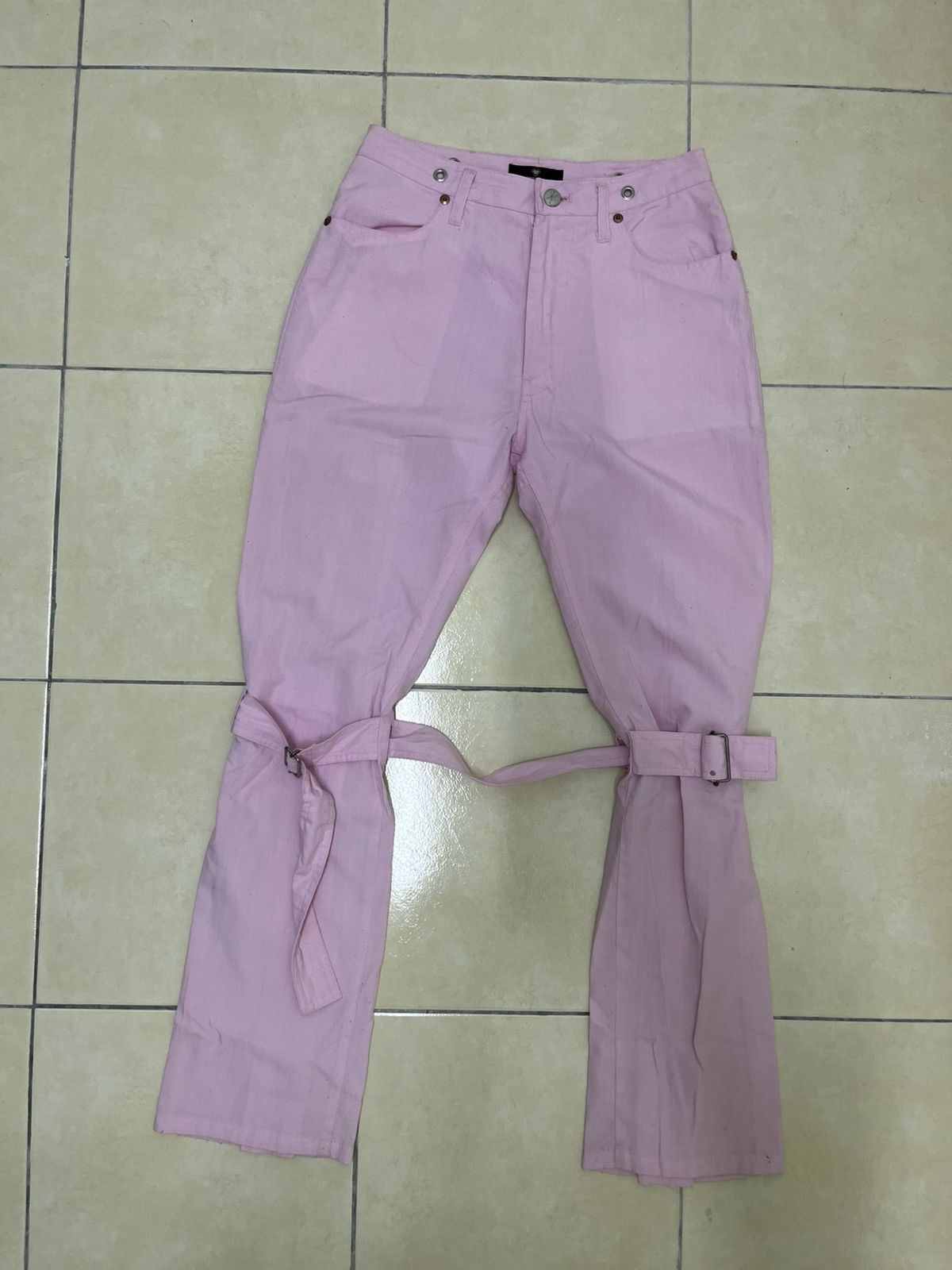 Other Super Lover (Lovers Rock) Pink Utility Bondage Pants Size 27" / US 4 / IT 40 - 9 Thumbnail
