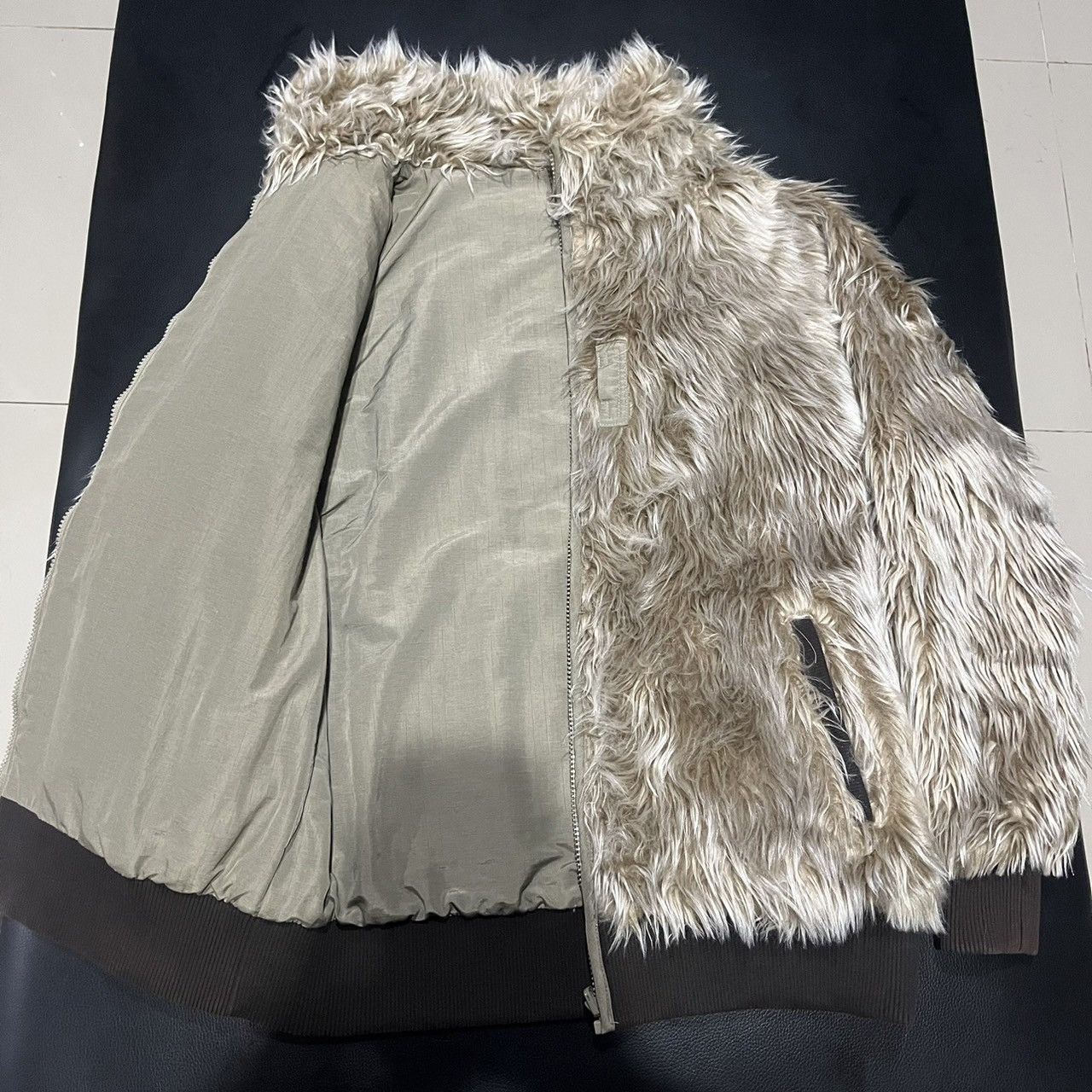 Japanese Brand RARE Gym Master Faux Fur Reversible Jacket Yohji Opium Style Size US M / EU 48-50 / 2 - 8 Thumbnail