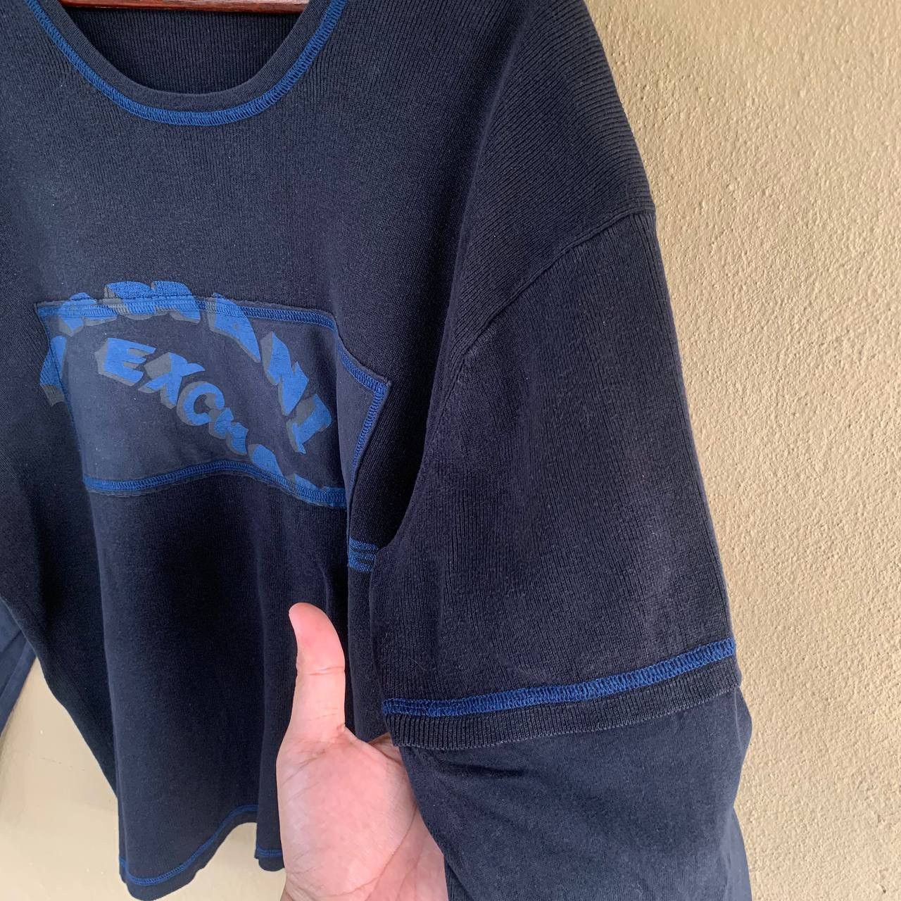 Armani Exchange Vintage ARMANI EXCHANGE Spellout Sweatshirt Size US XL / EU 56 / 4 - 4 Thumbnail