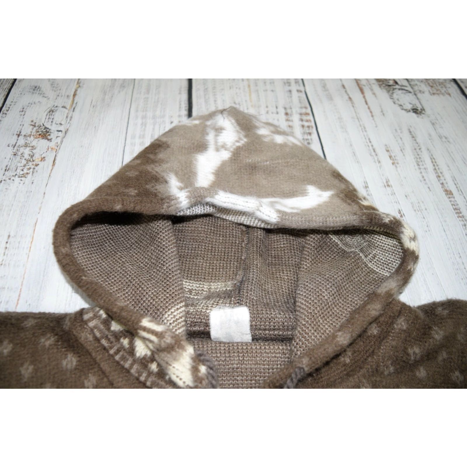 Vintage VINTAGE BROWN ALPACA WOOL ZIP UP HOODIE FLEECE JACKET WESTERN SOFT KNIT XL PERU Size US XL / EU 56 / 4 - 4 Thumbnail