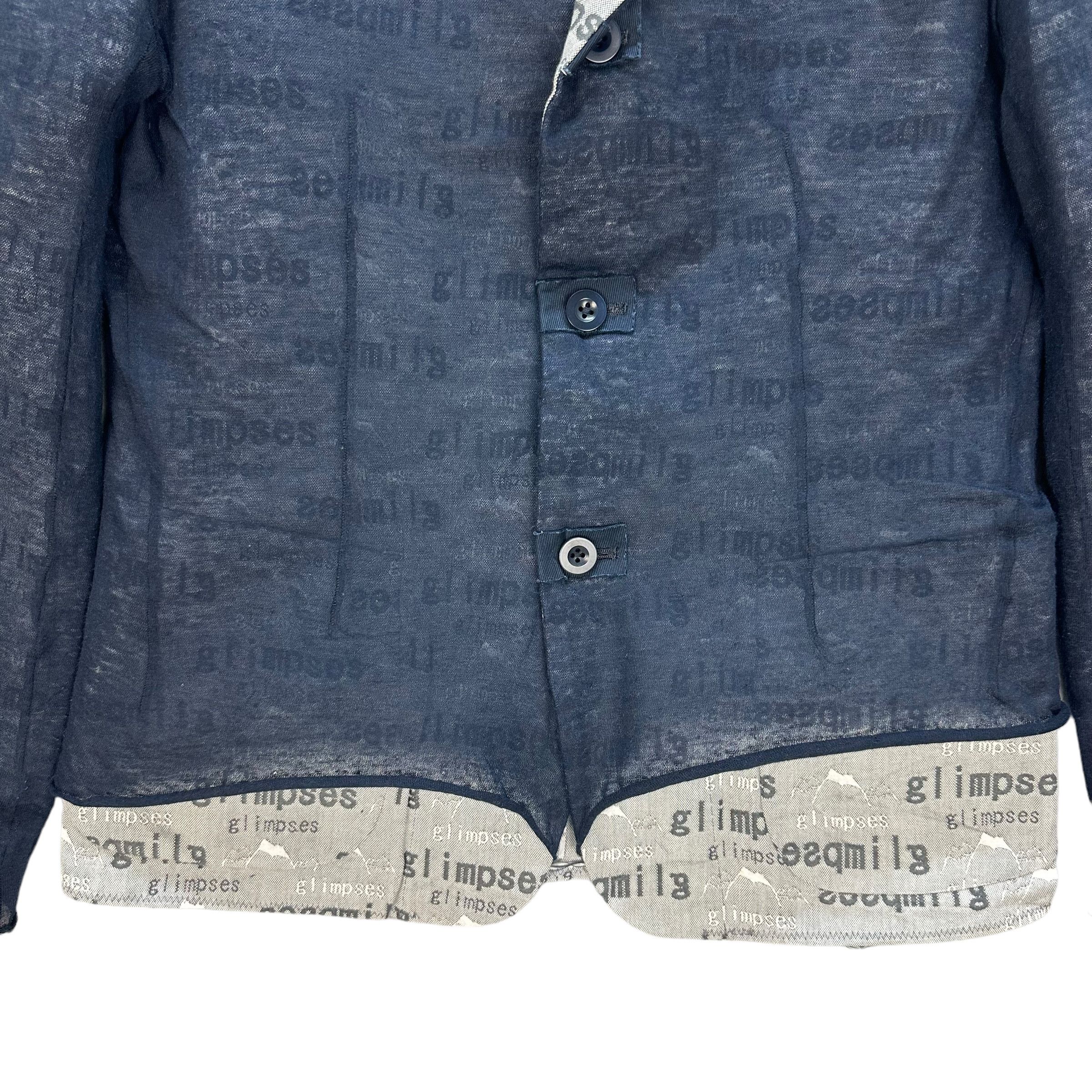 Kolor SS2011 KOLOR GLIMPSES DOUBLE LAYER CASUAL JACKET #8983-44 Size US S / EU 44-46 / 1 - 4 Thumbnail