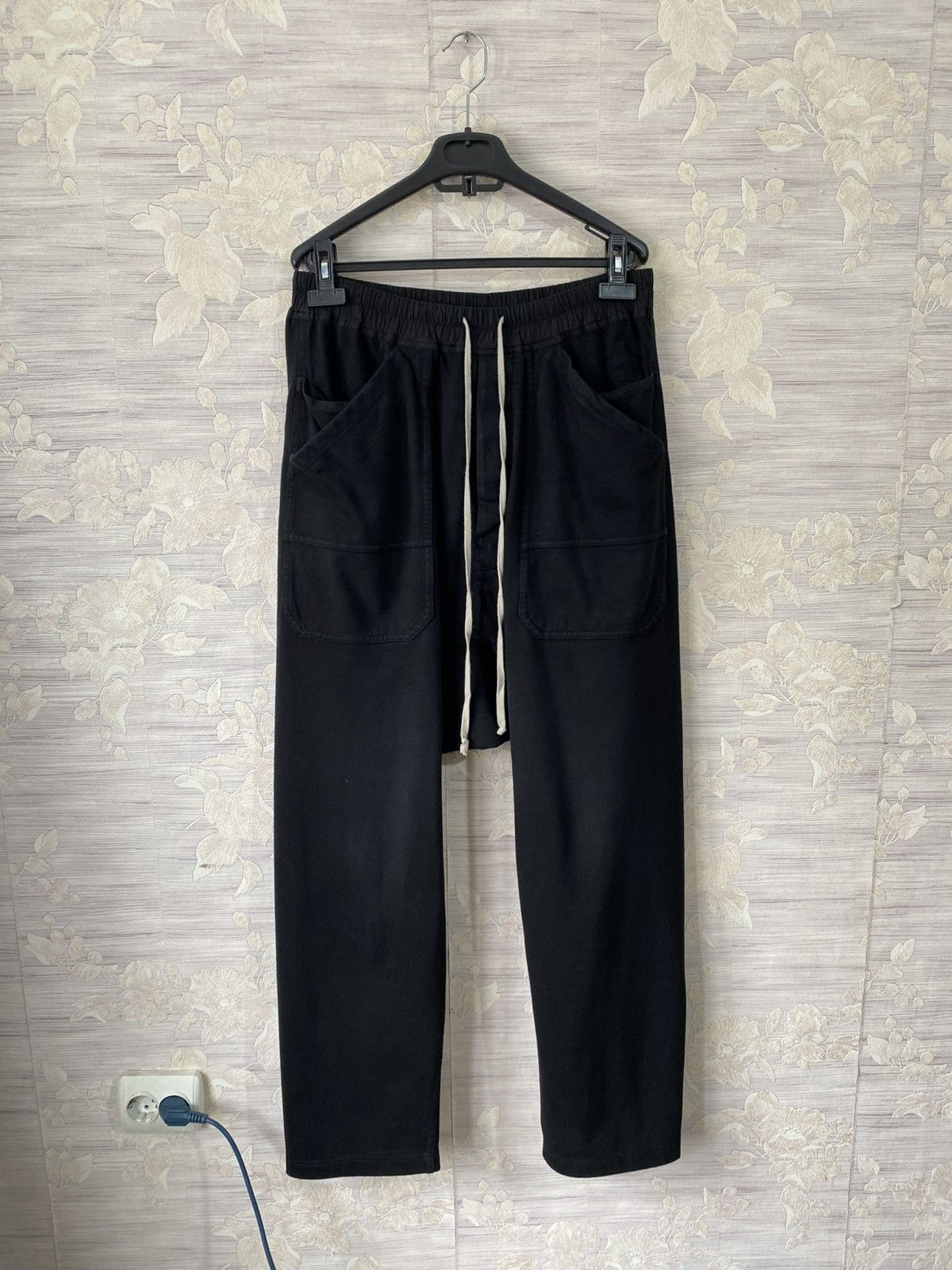 Rick Owens Rick Owens Drawstring-Waistband drop-crotch trousers Size US 32 / EU 48 - 1 Thumbnail