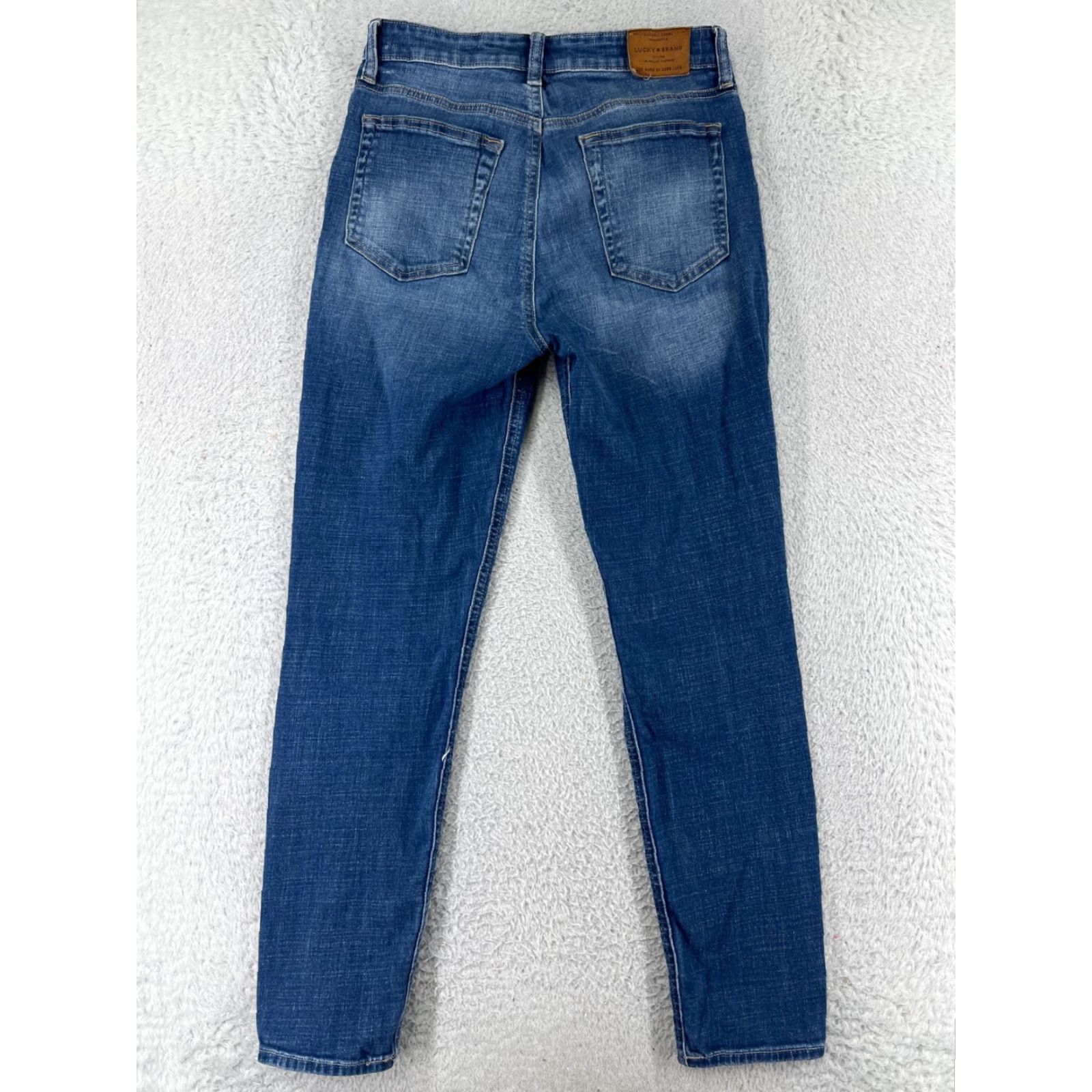 Lucky Brand Lucky Brand Jeans Women 6 Blue Denim Bridgette Skinny Cotton Blend Stretch Crop 5-Pocket USA Modern Classic Vintage No Size 28" / US 6 / IT 42 - 2 Thumbnail
