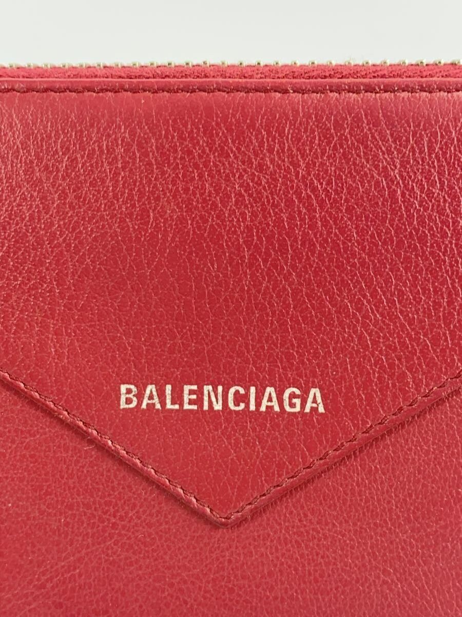 Balenciaga Balenciaga Paper Continental Leather Long Wallet Bordeaux Size ONE SIZE - 3 Thumbnail