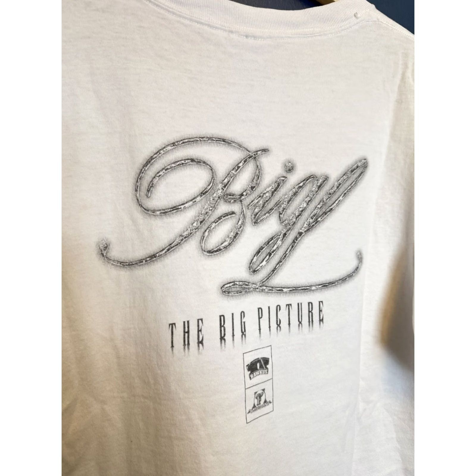 Fruit Of The Loom VINTAGE 90s Big L The Big Picture White T-Shirt Men XL 1998 Mens Size US XL / EU 56 / 4 - 6 Thumbnail