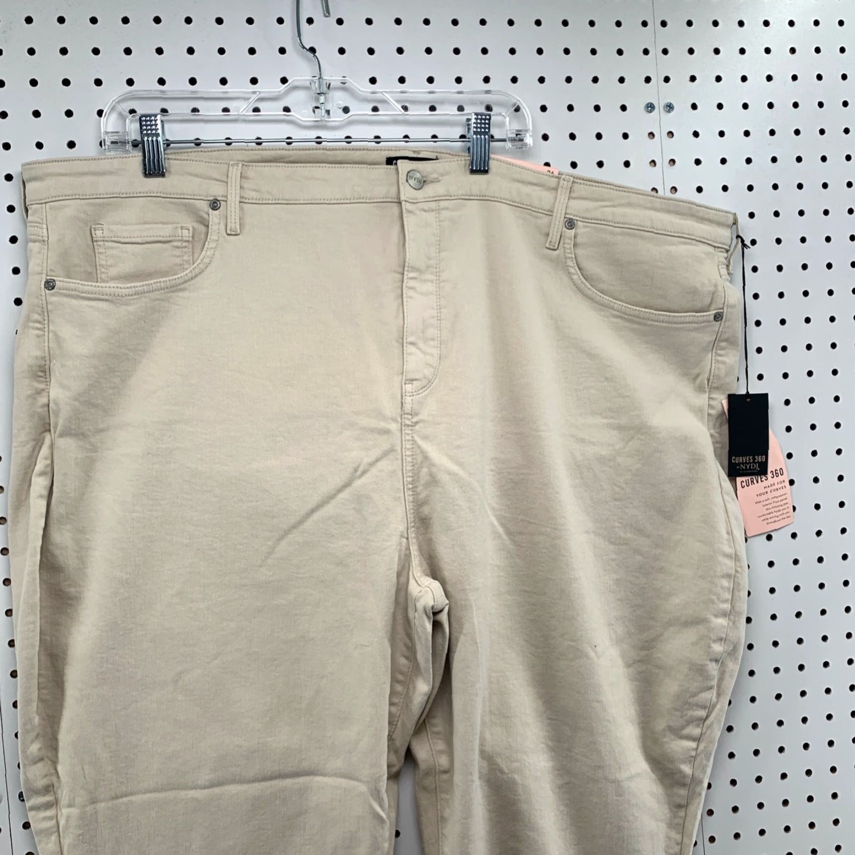 NYDJ NYDJ Pants Womens Slim Straight Ankle Beig e 26 NYDJ Curves 360 Slimming 09 Adult Women 26 Beige NYDJ Slim Straight Ankle 26 Beige Womens Size 26" / US 2 / IT 38 - 3 Thumbnail