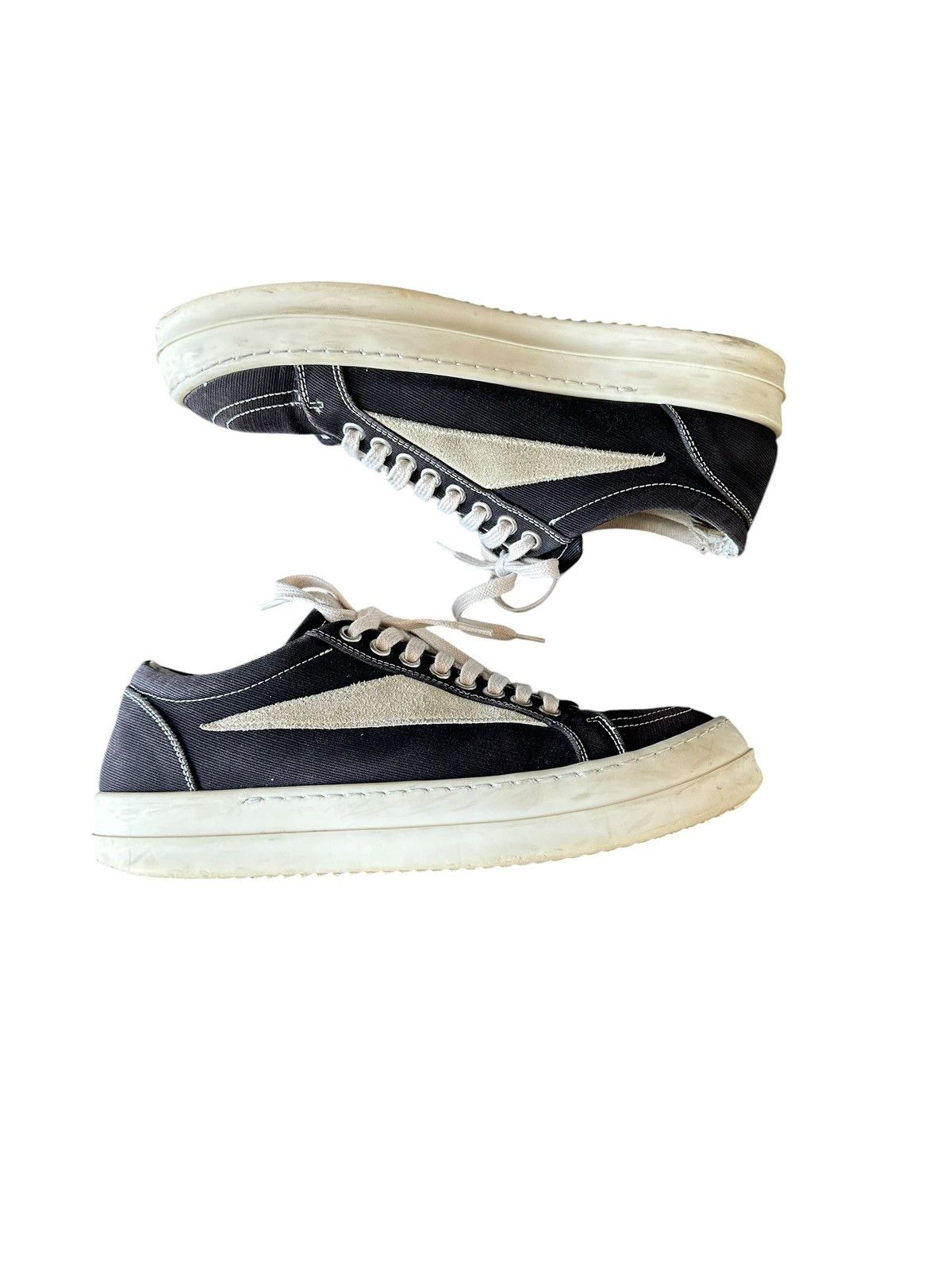 Rick Owens Drkshdw Rick Owens drkshdw Vintage - Vans low Sneakers canvas Black Size US 6.5 / EU 39-40 - 6 Thumbnail