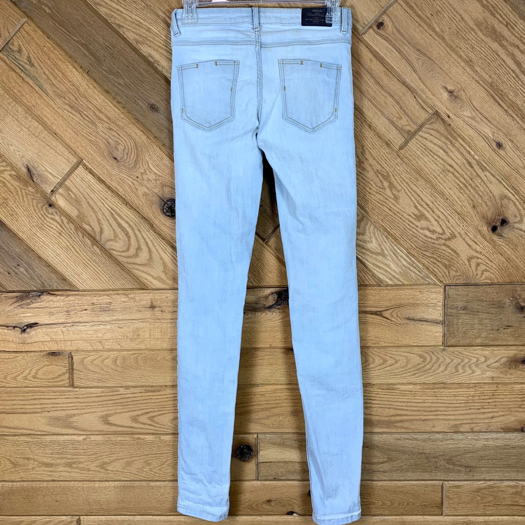 Zara Zara Trafaluc Womens Size 02 Slim Denim Jeans Pockets Casual Pants Light Blue Jeans Womens Slim Denim Pockets Casual Light Blue 90s? Size 26" / US 2 / IT 38 - 3 Thumbnail