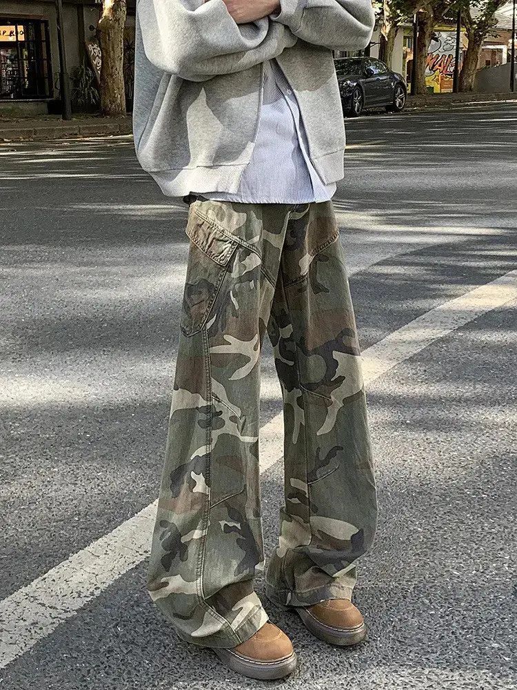 Japanese Brand Retro loose camouflage casual jeans Size US 32 / EU 48 - 4 Thumbnail