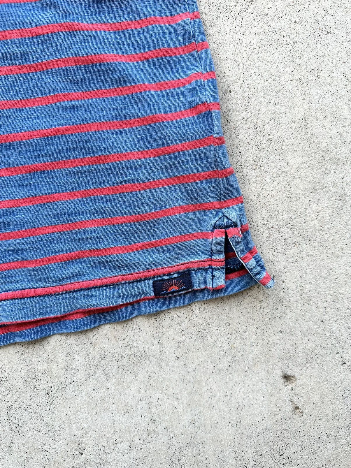 Faherty Faherty Polo Shirt Blue and Red Stripes Relaxed Fit XL Size US XL / EU 56 / 4 - 4 Thumbnail