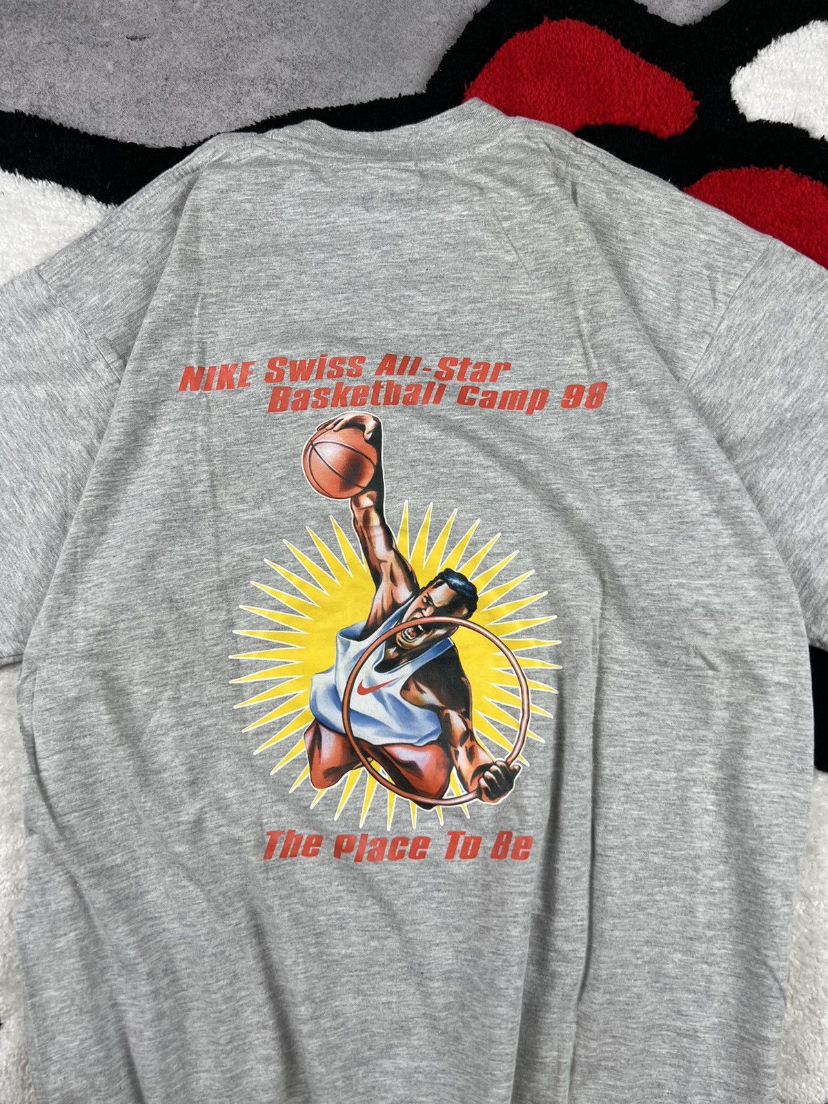 Vintage Vintage Nike Swiss All Star Basketball Camp 1998 Y2K Tee Size US L / EU 52-54 / 3 - 4 Thumbnail