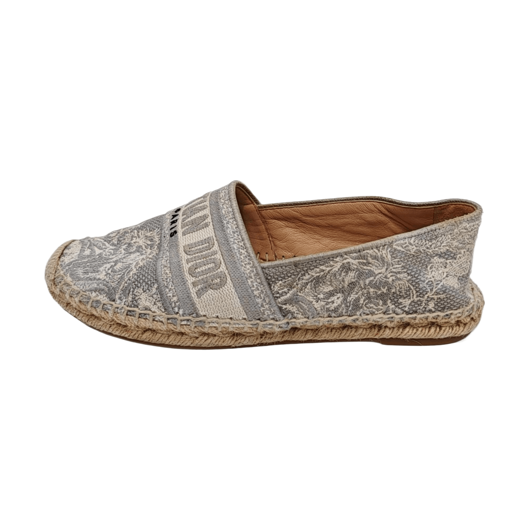 Dior Dior Toile de Jouy Embroidered Espadrilles 38 Size US 5.5 / EU 38 - 1 Thumbnail